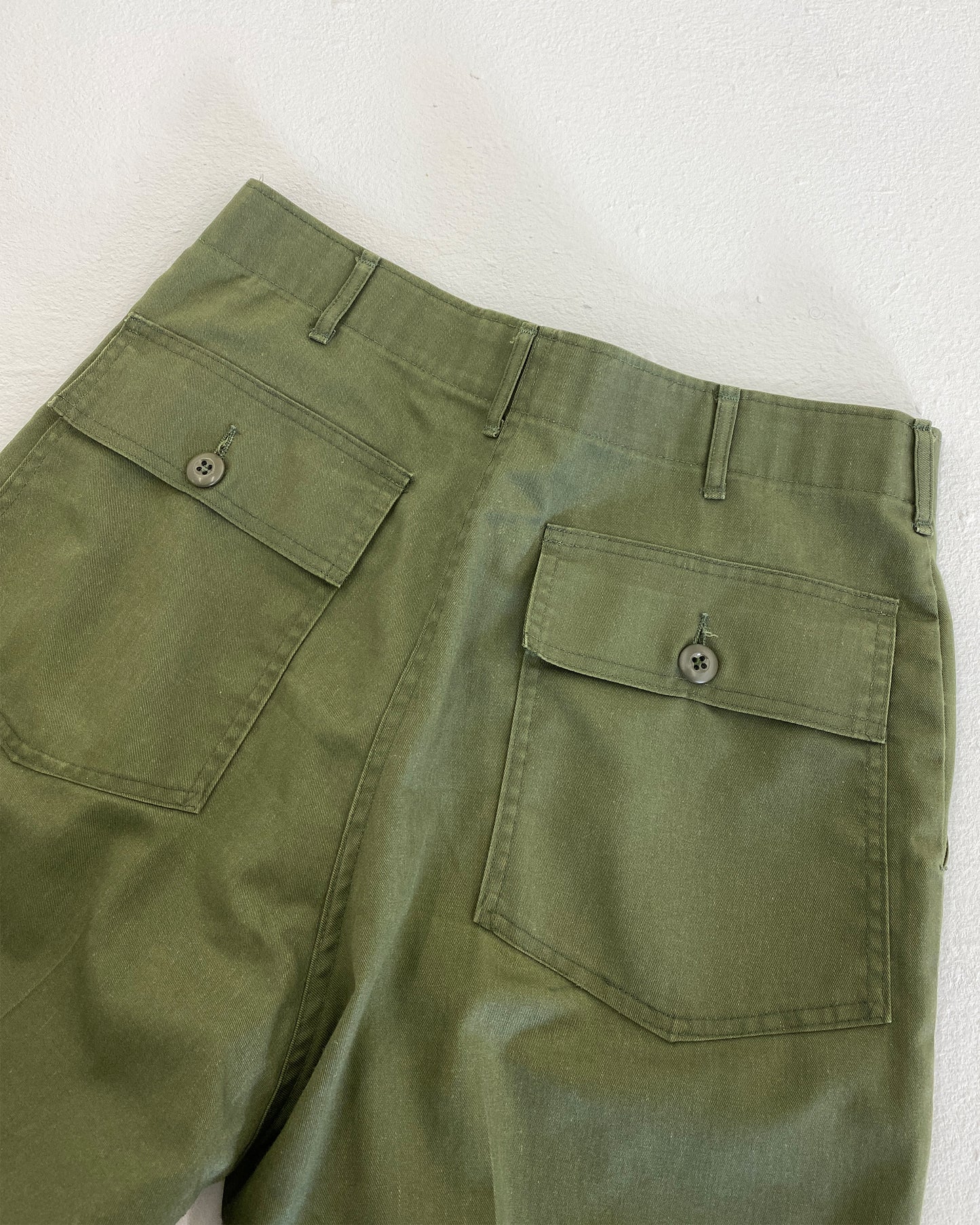 Vintage 1970s Vietnam Fatique Pants Green