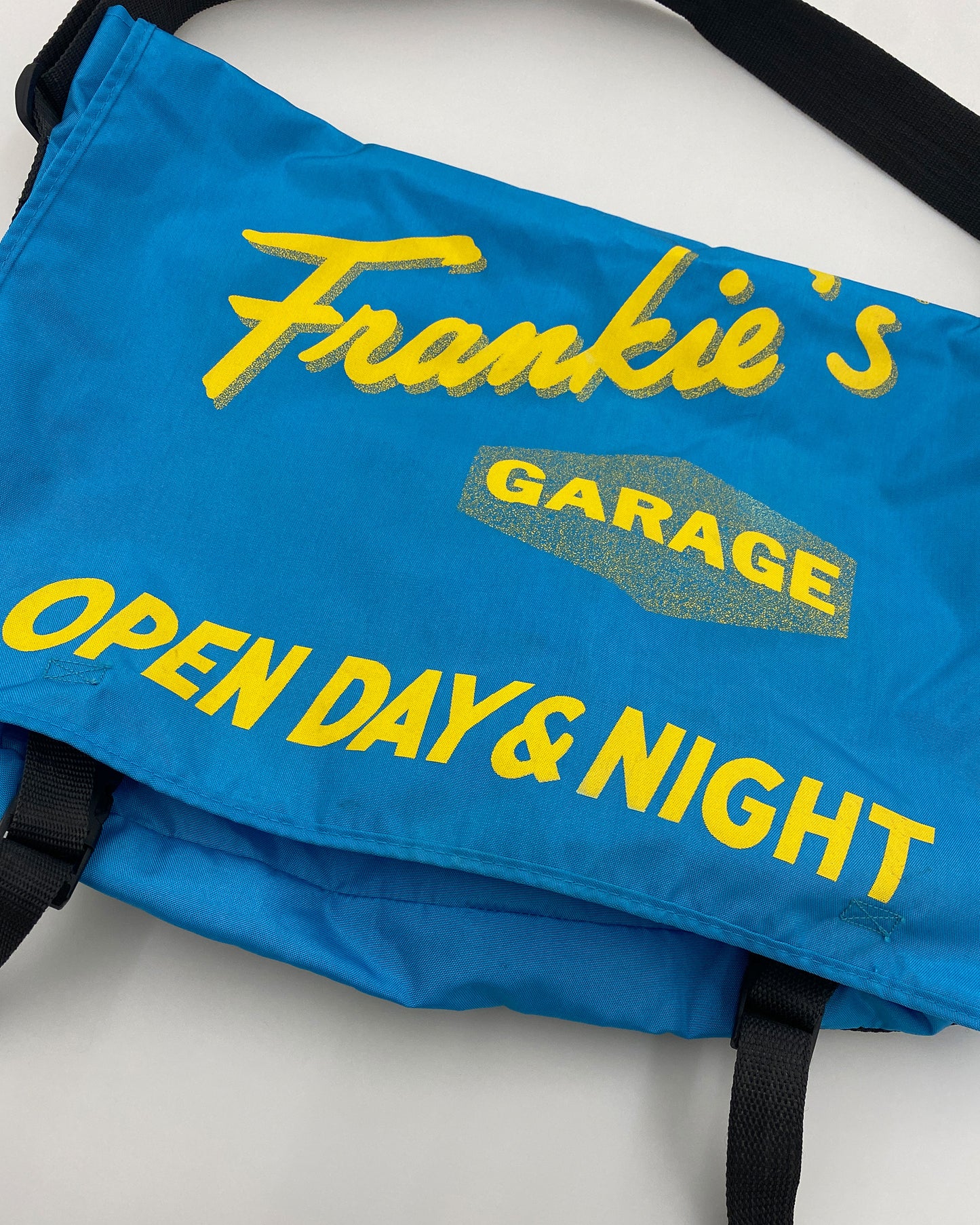 Frankie's Garage 2000s Messenger Schultertasche Türkis 