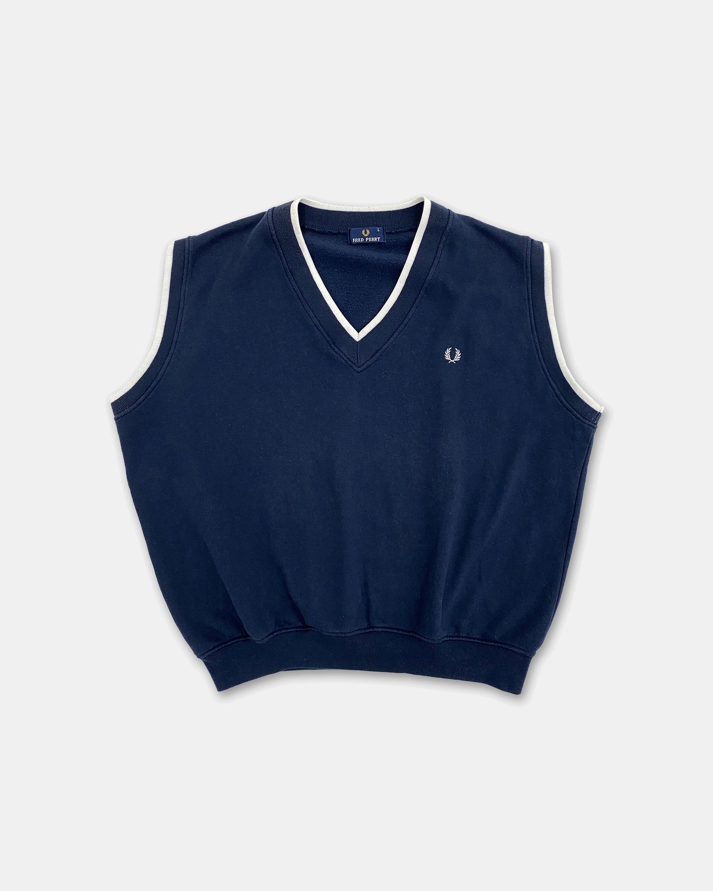 Fred Perry 1990s Sweater Vest Navy