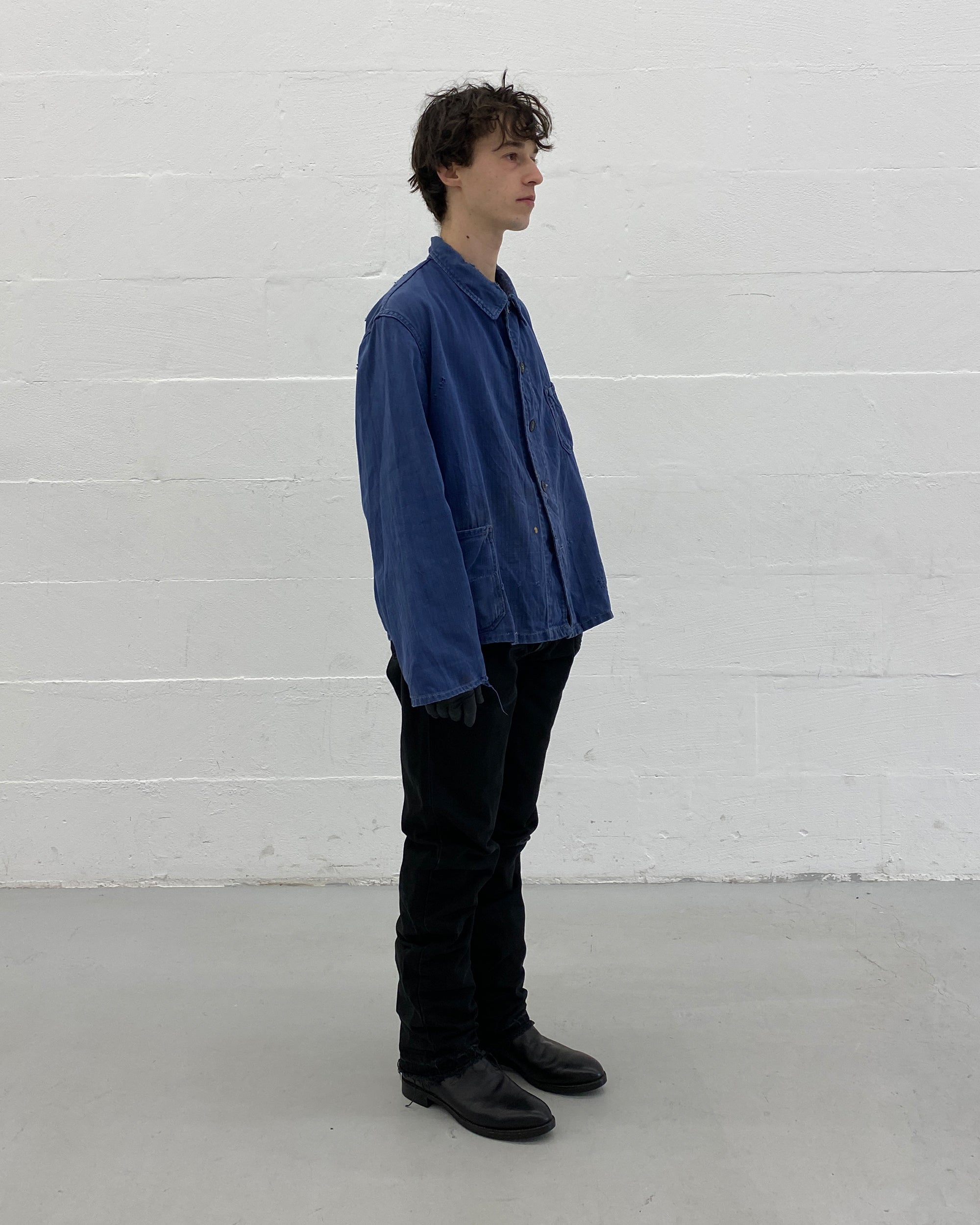 Vintage 1960s Distressed French Work Jacket Blue – Knud Peters