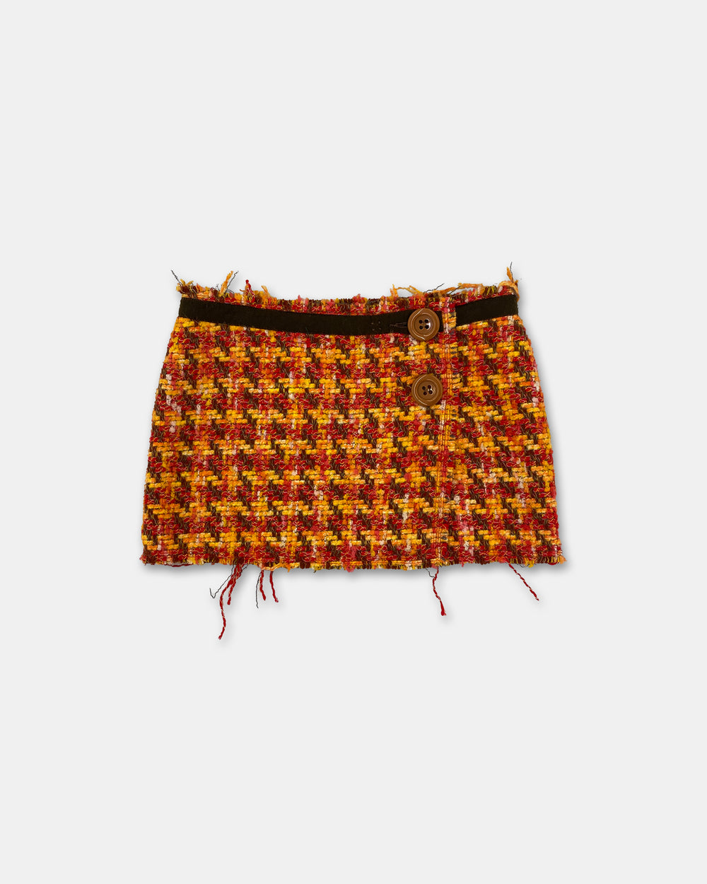 Gas 2000s Knit Mini Skirt Multicolor