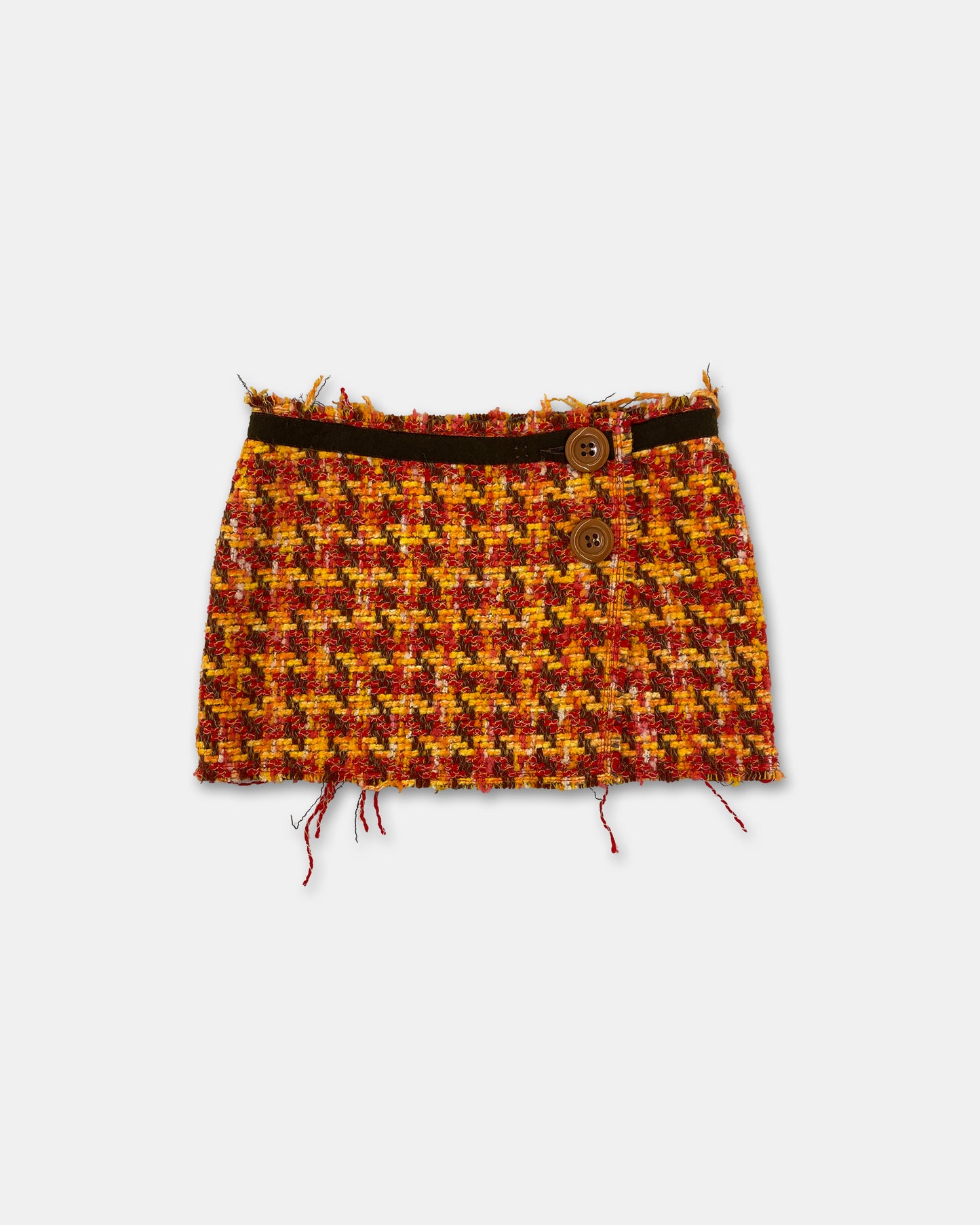 Gas 2000s Knit Mini Skirt Multicolor