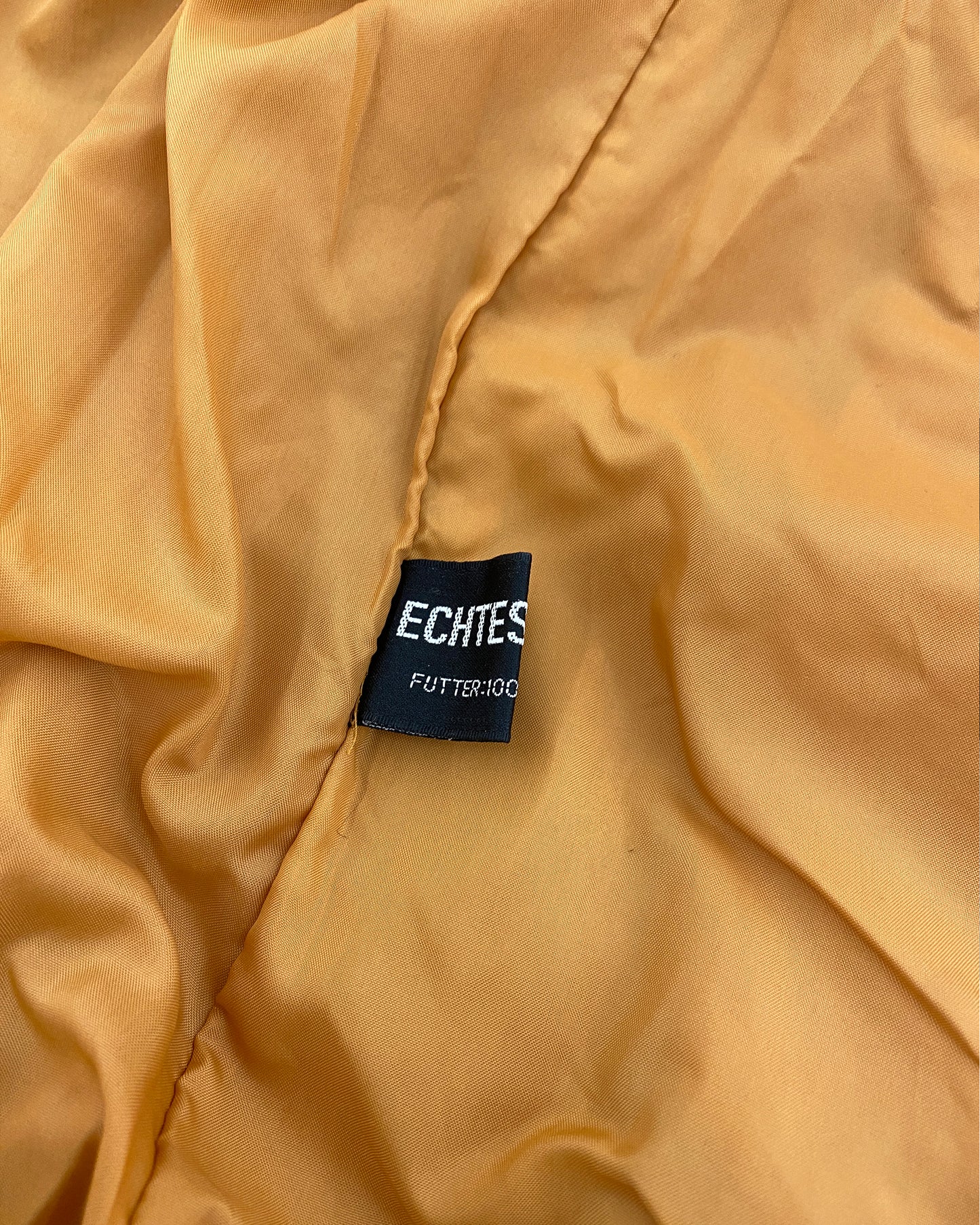 Vintage 1980s Seam Leatherjacket Yellow