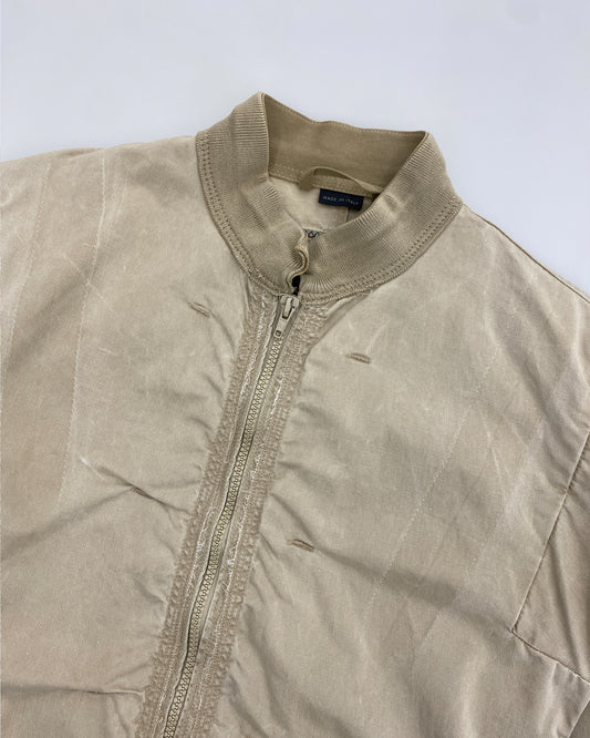 Marithé + François Girbaud 1990er Dekonstruierte Leichte Jacke Beige 