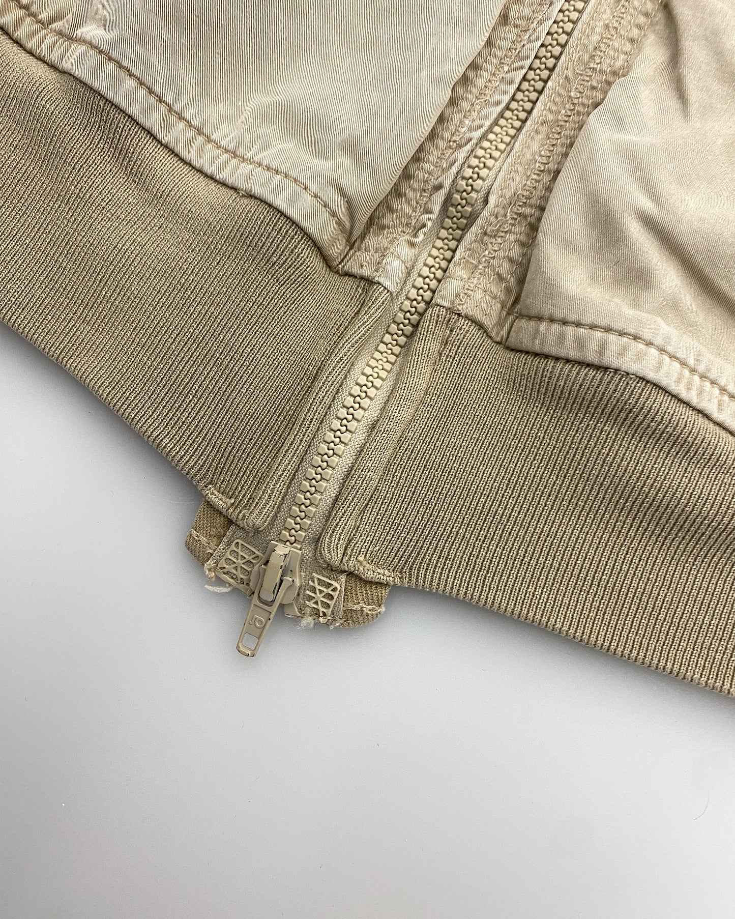 Marithé + François Girbaud 1990s Deconstructed Light Jacket Beige