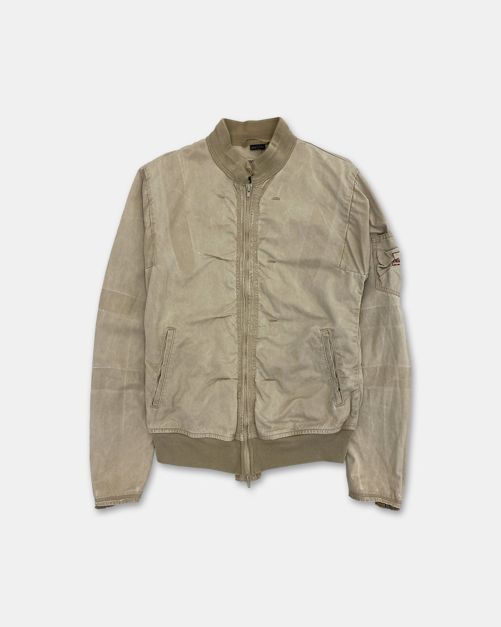 Marithé + François Girbaud 1990s Deconstructed Light Jacket Beige