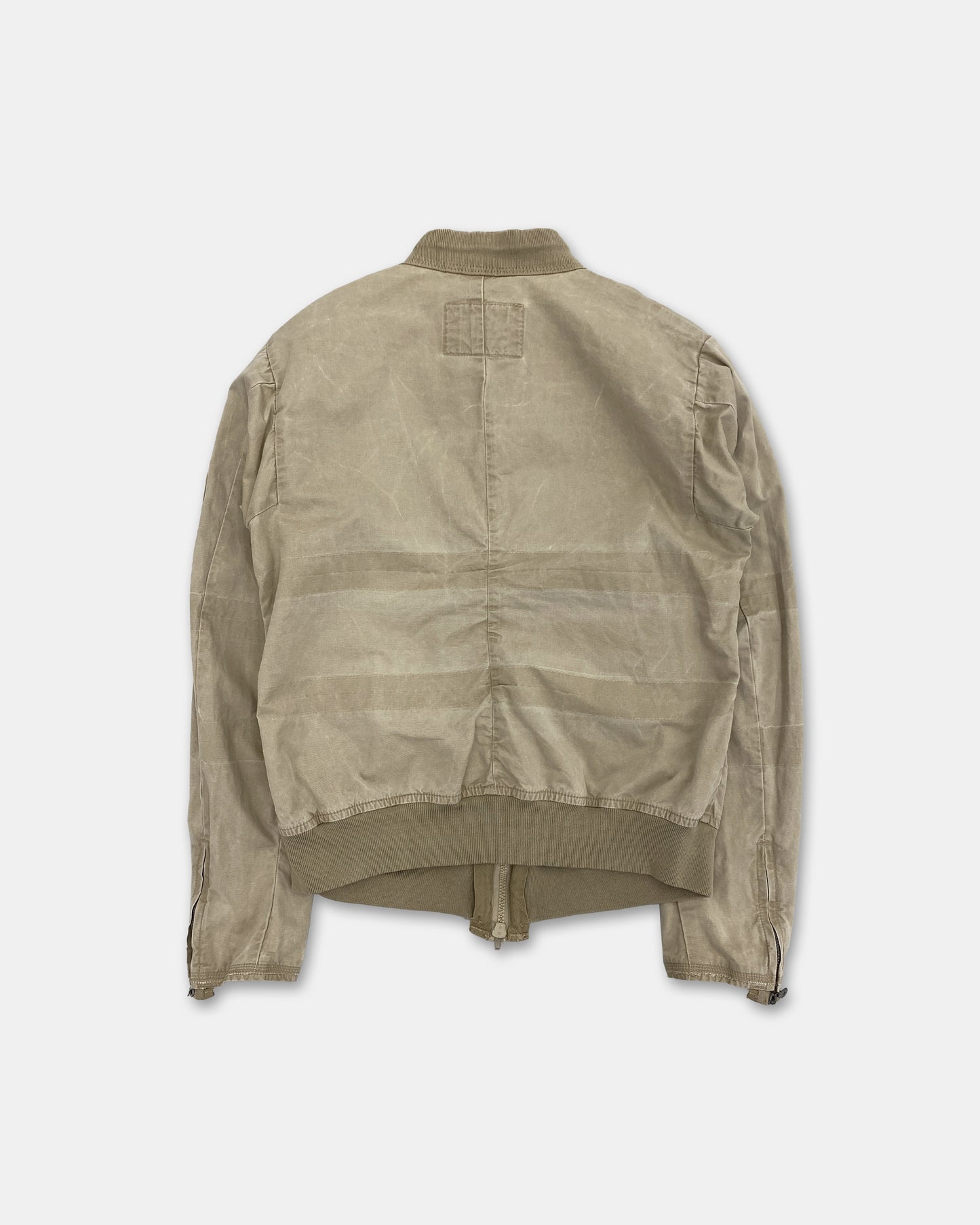 Marithé + François Girbaud 1990s Deconstructed Light Jacket Beige