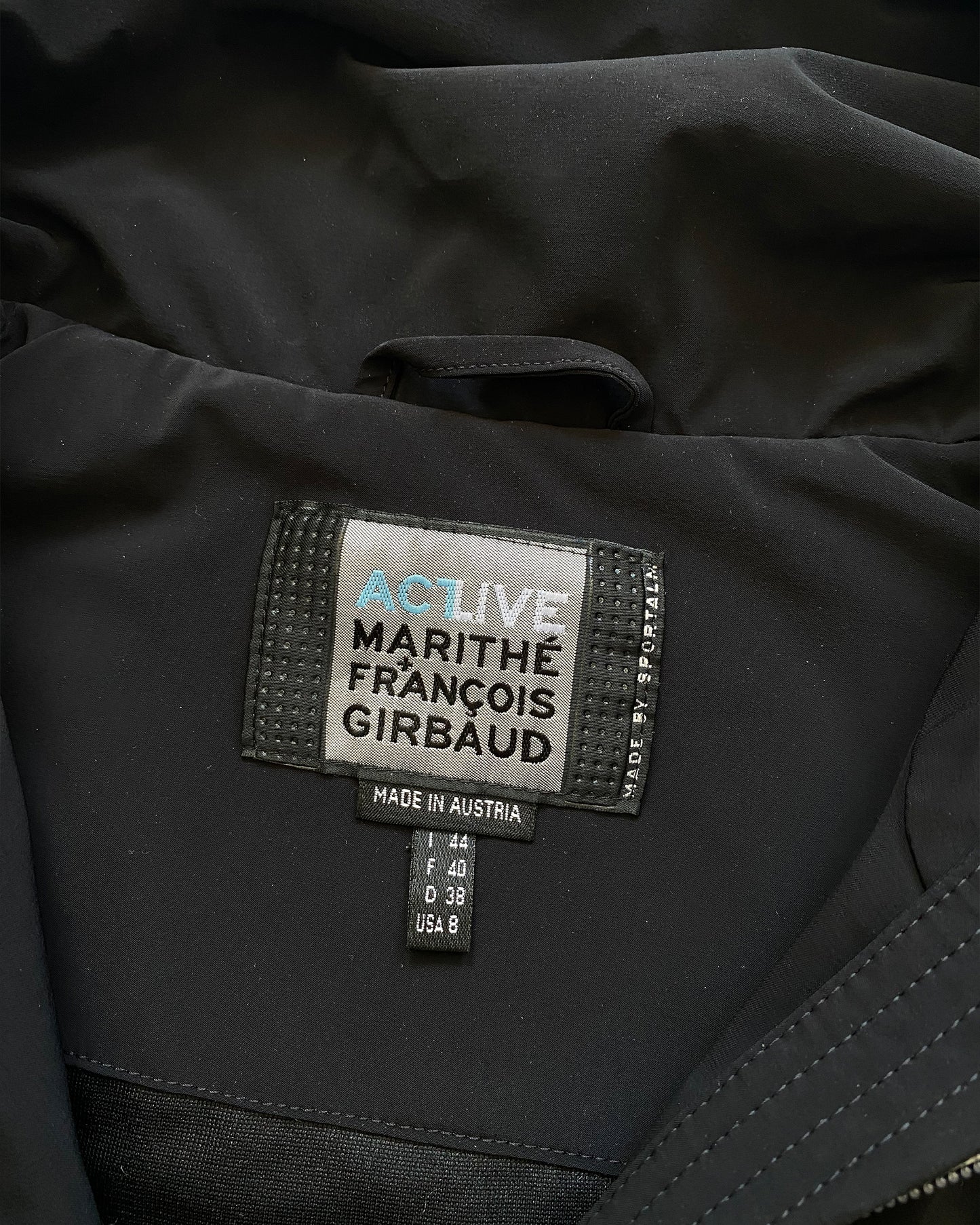 Marithé + François Girbaud Actlive 1990s Ski Jacket Black