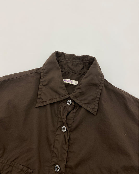 Robert Friedman 2000s Crinkled Shirt Brown