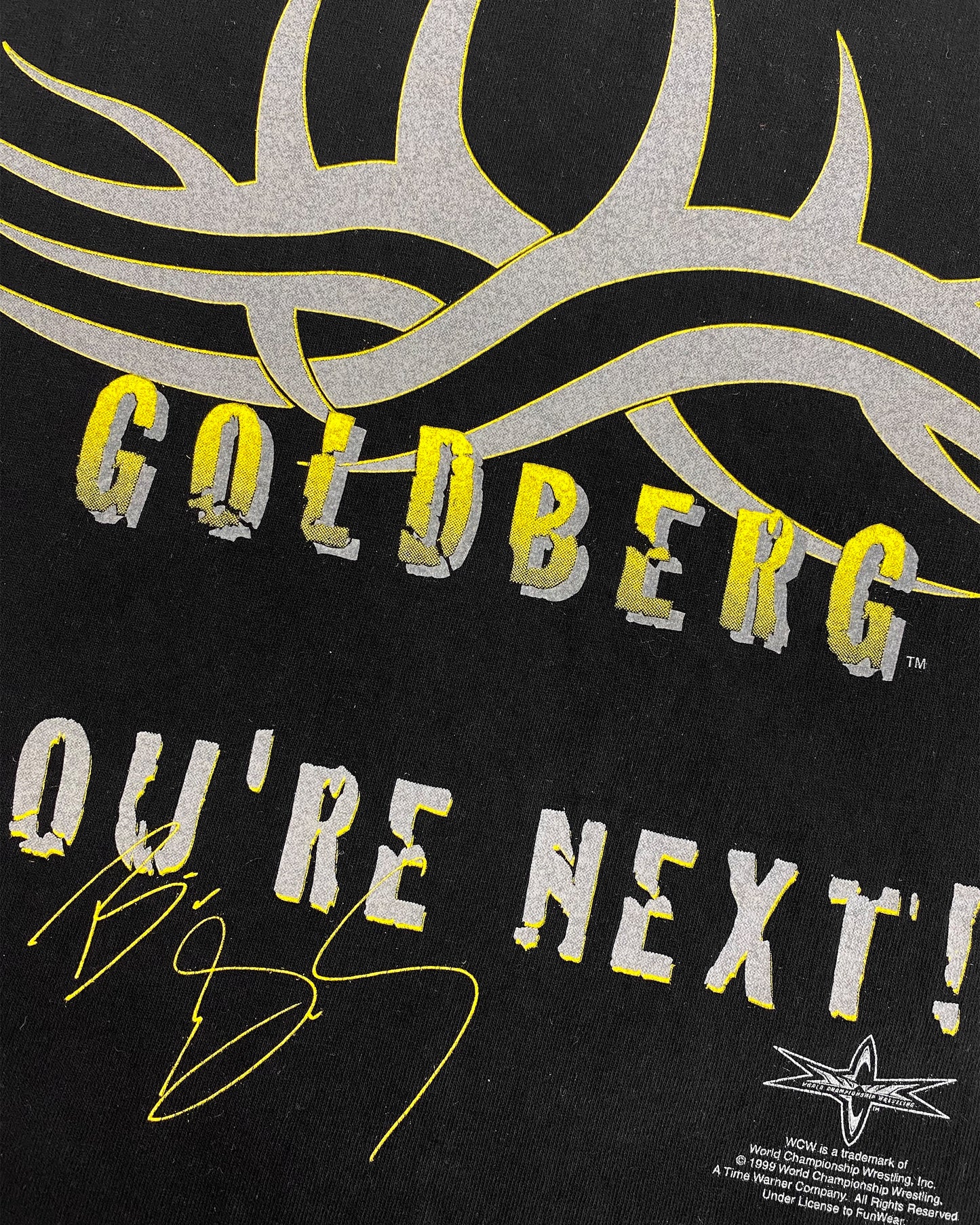 Jahrgang 1998 Wrestling Goldberg T-Shirt schwarz 