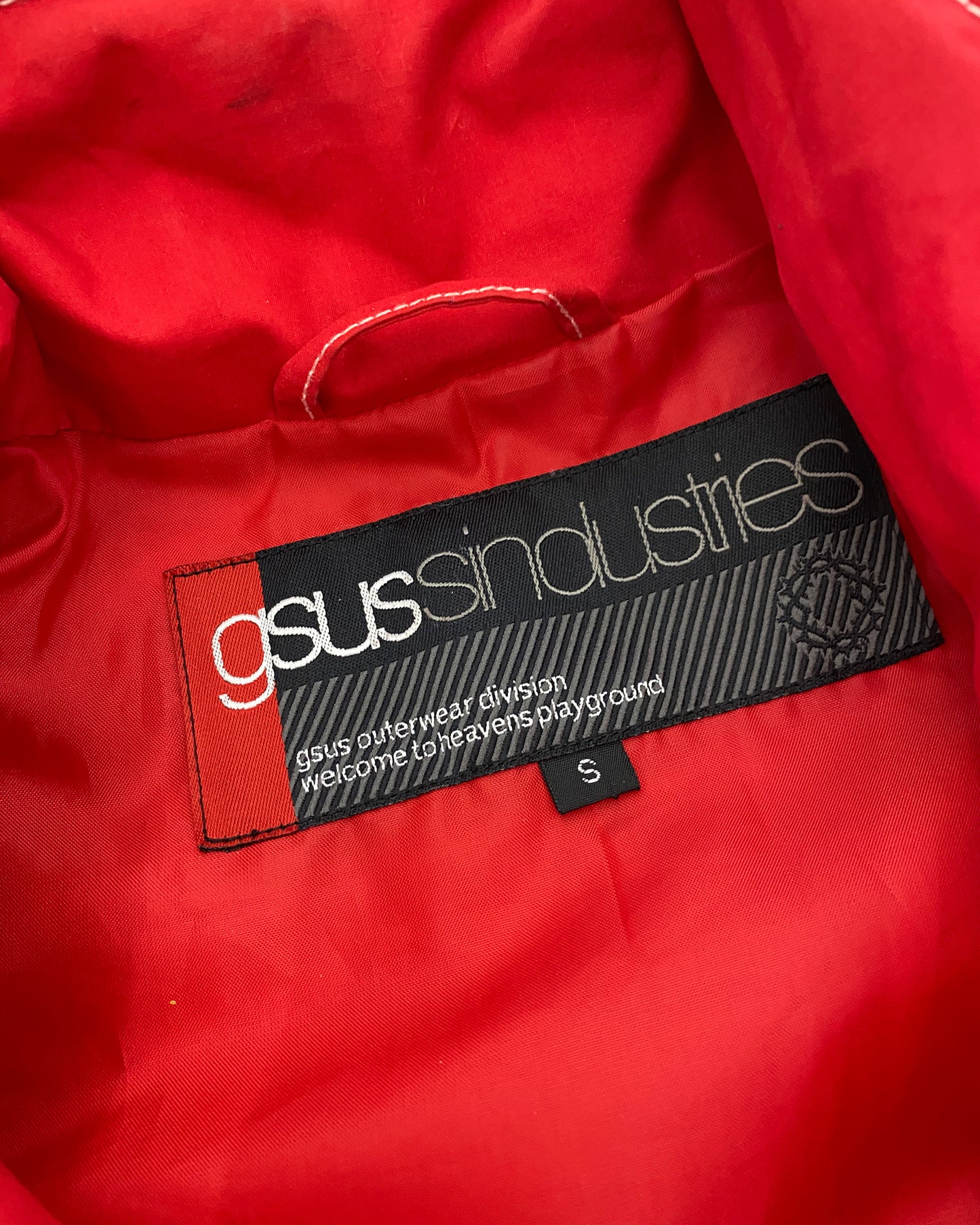 GSUS Sindustries 2000s Brusttaschenjacke Rot 