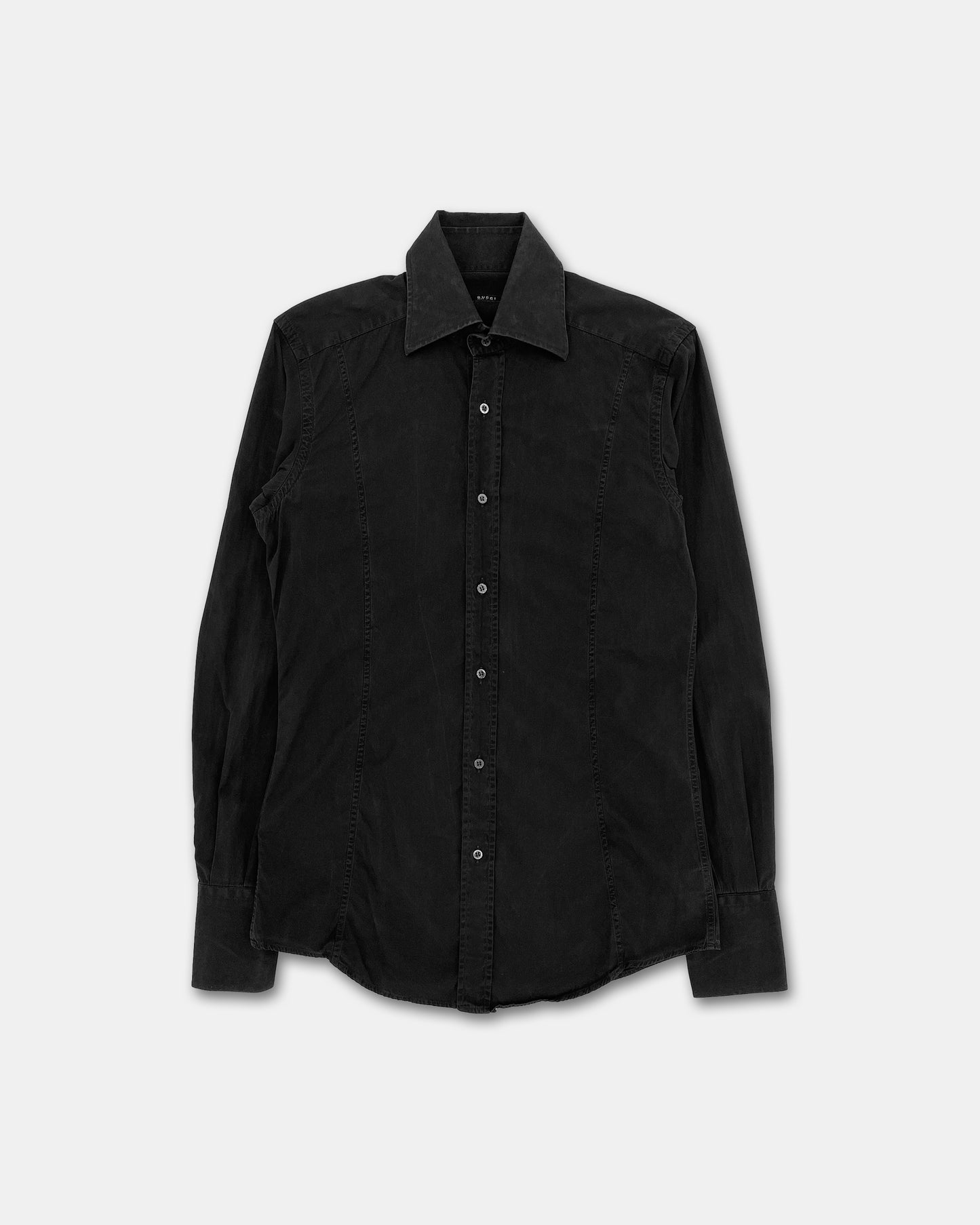 Gucci by Tom Ford 2000s Formal Tailored Shirt Black