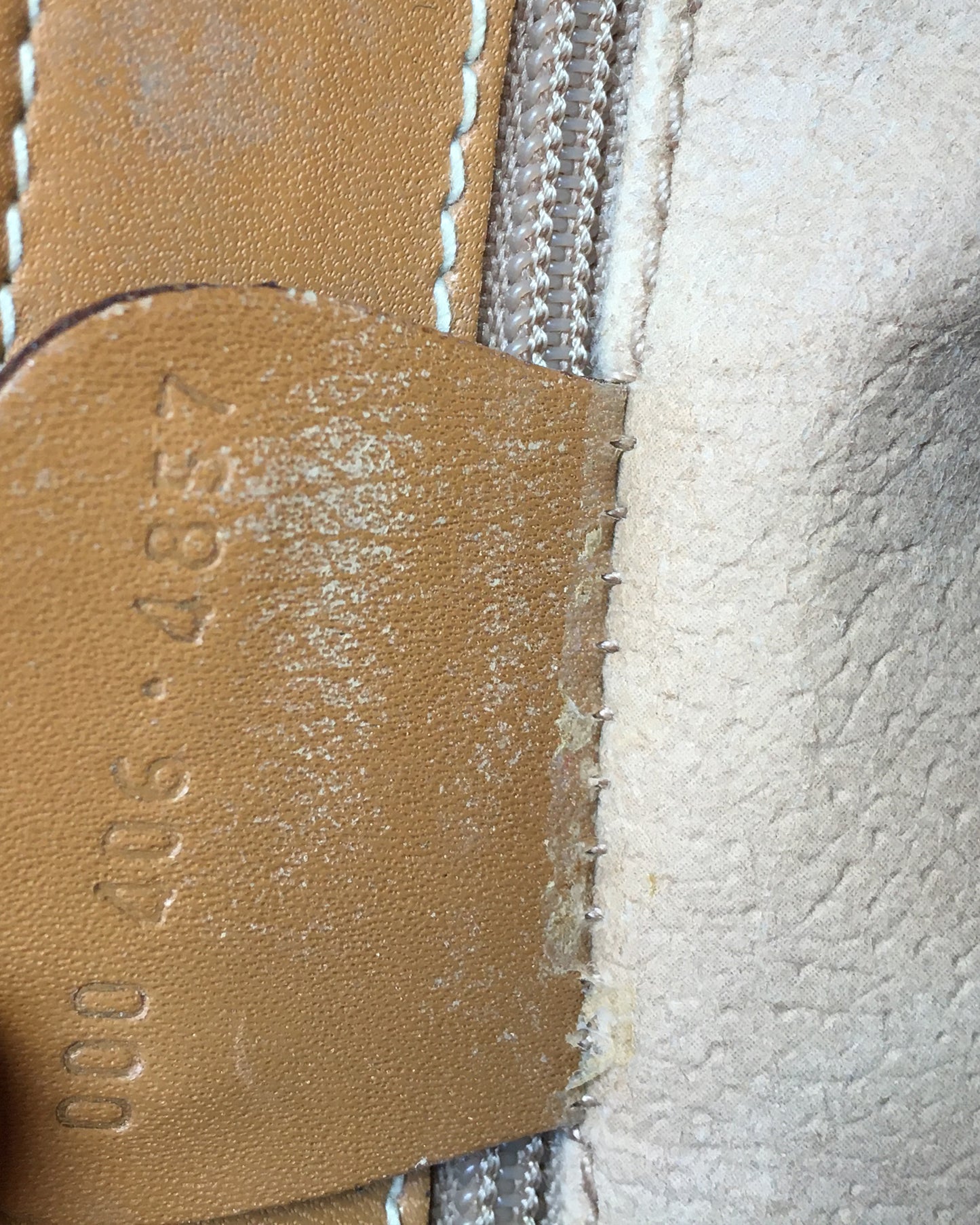 Gucci 1980er Handtasche Beige Monogramm 