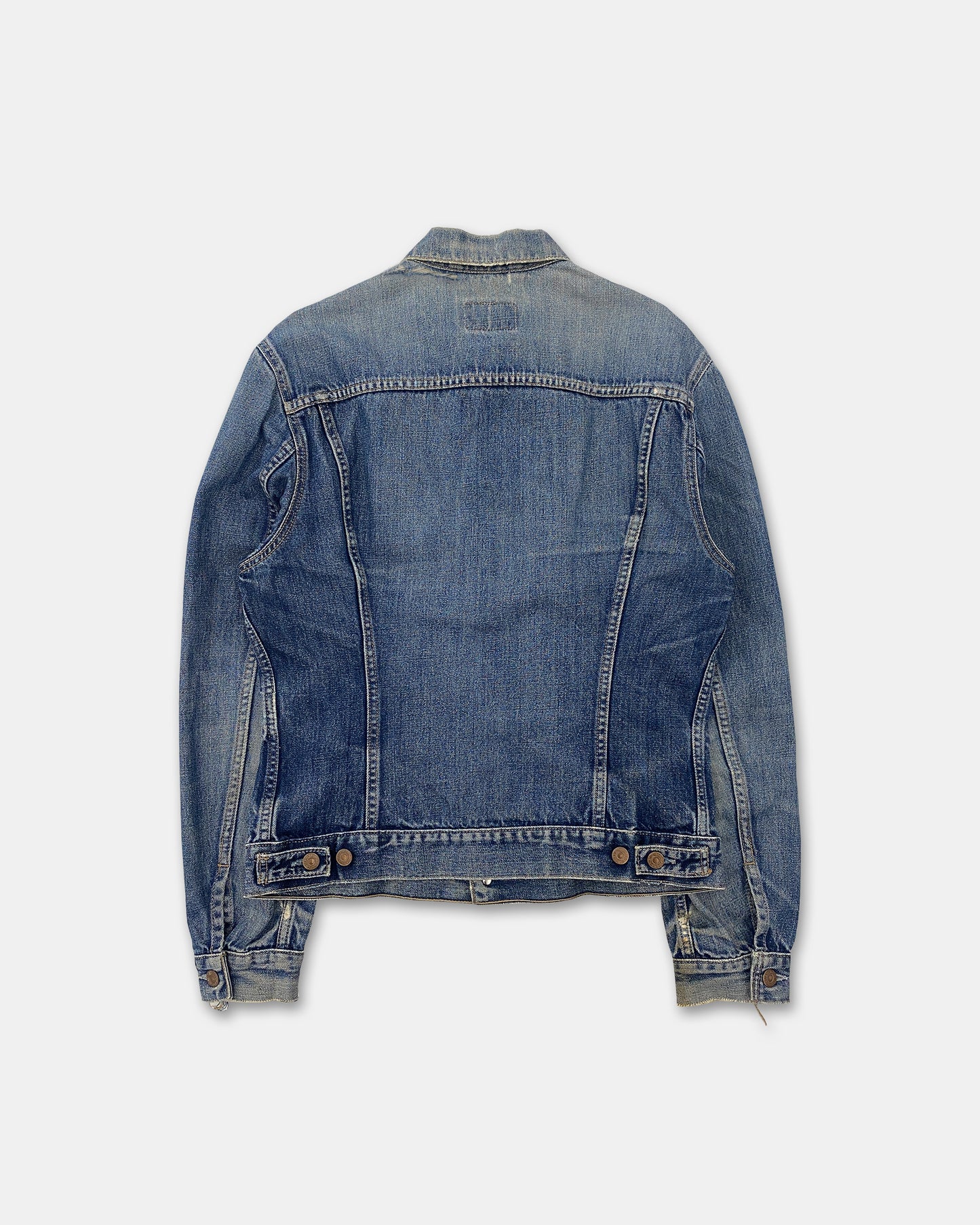 Levis 2000s Type 3 Distressed Denim Jacket Dirty Blue