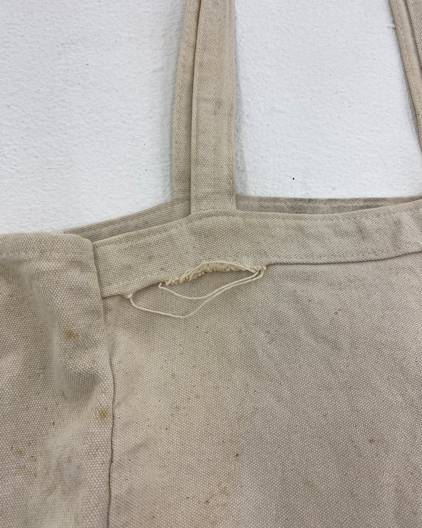 Vintage 1990s Hansestadt Hamburg Tote Bag Offwhite