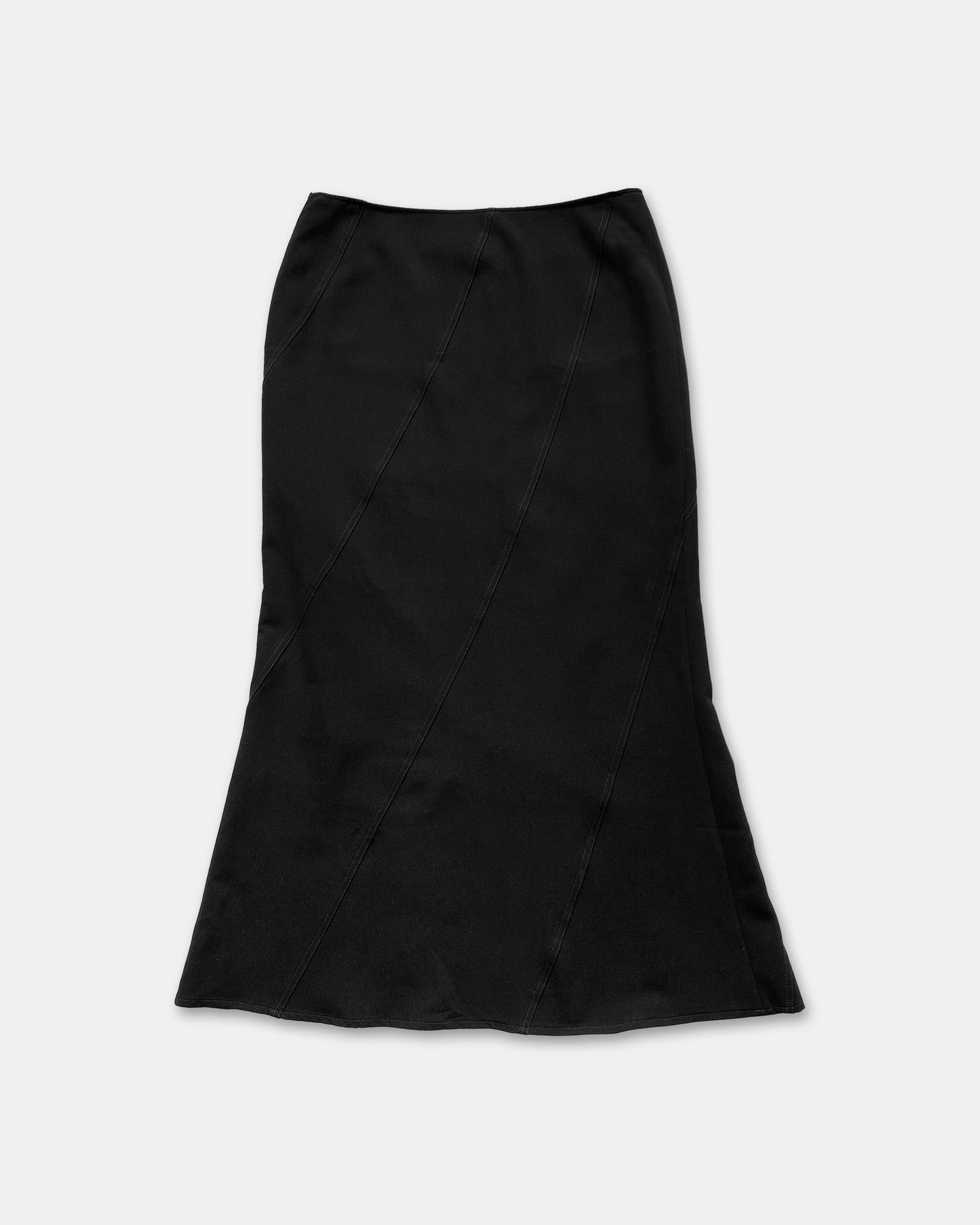 Hammer 1990s Wool Skirt Black