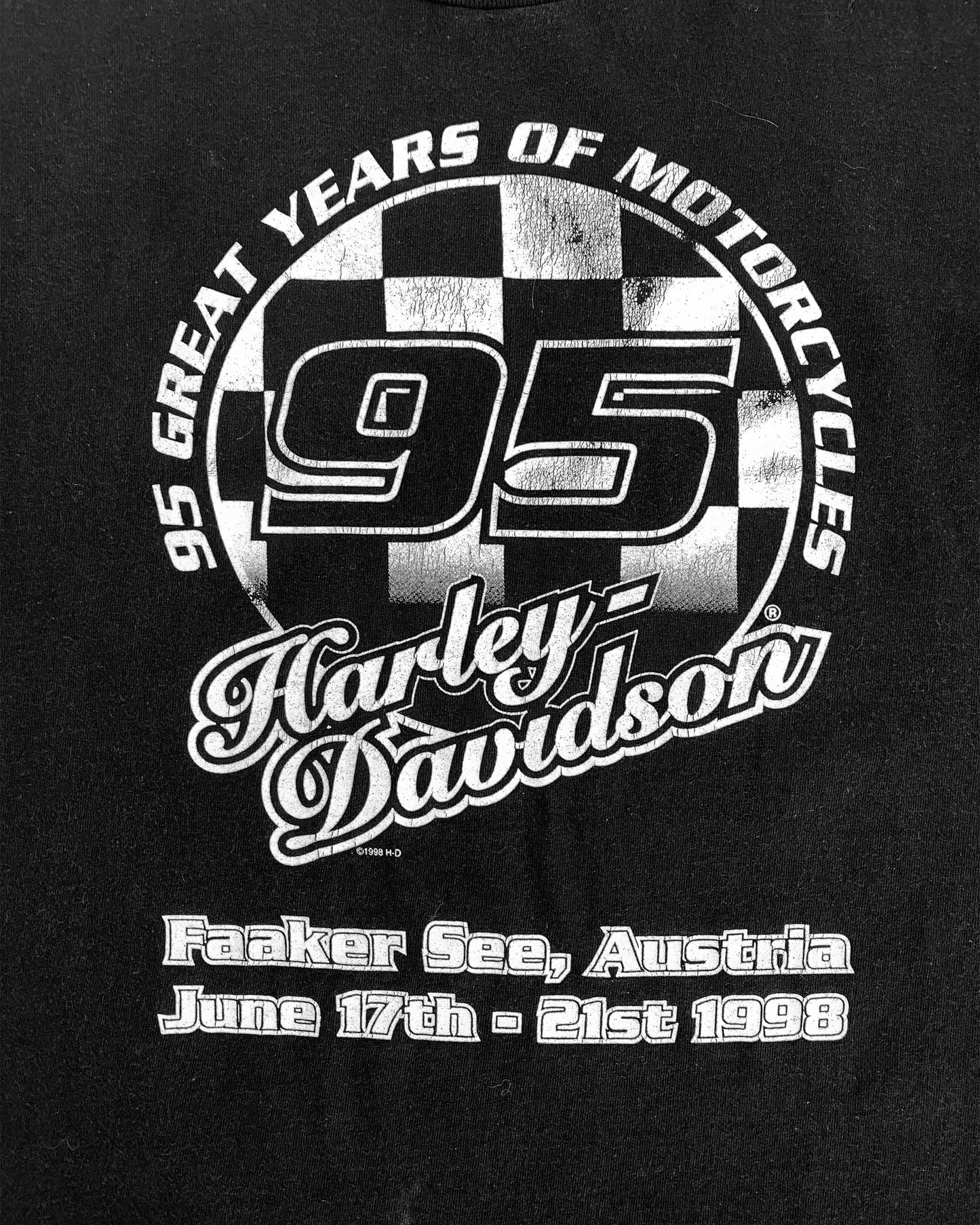 Harley Davidson 1998 Graphic T-Shirt Black