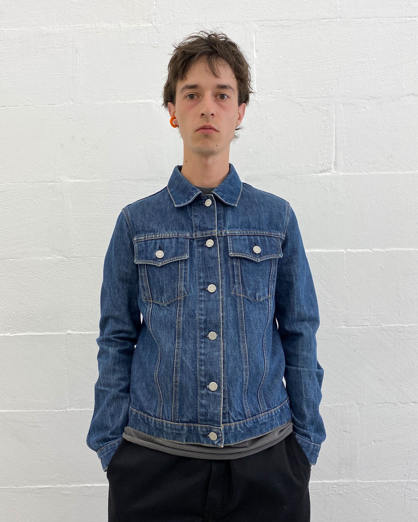 Helmut Lang 2000s Classic Denim Jacket Blue