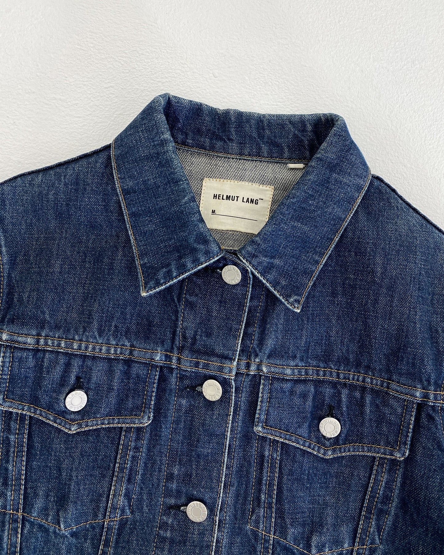 Helmut Lang 2000s Klassische Jeansjacke Blau 