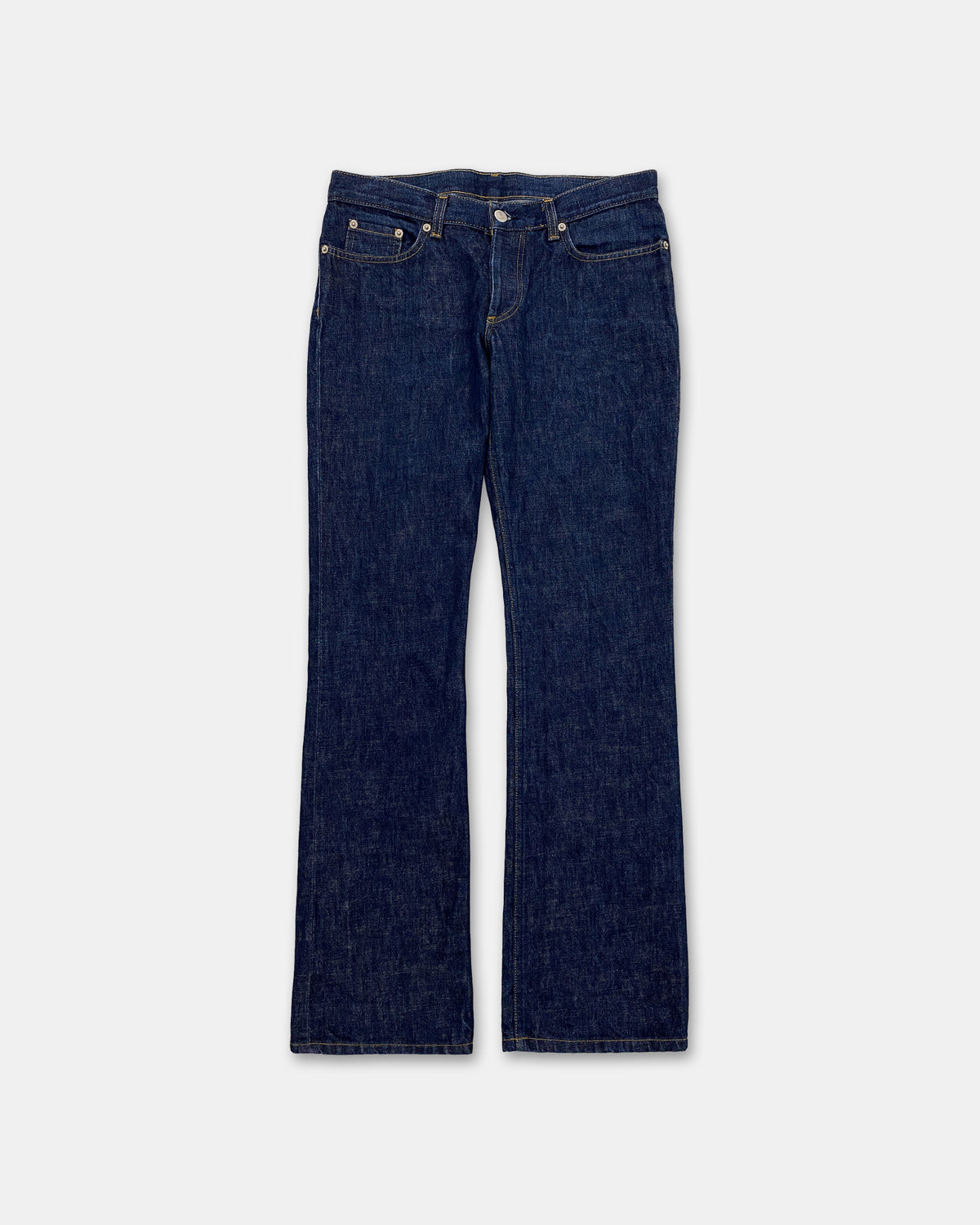 Helmut Lang 2000s Low Waist Boot Cut Contour Fit Classic Denim 