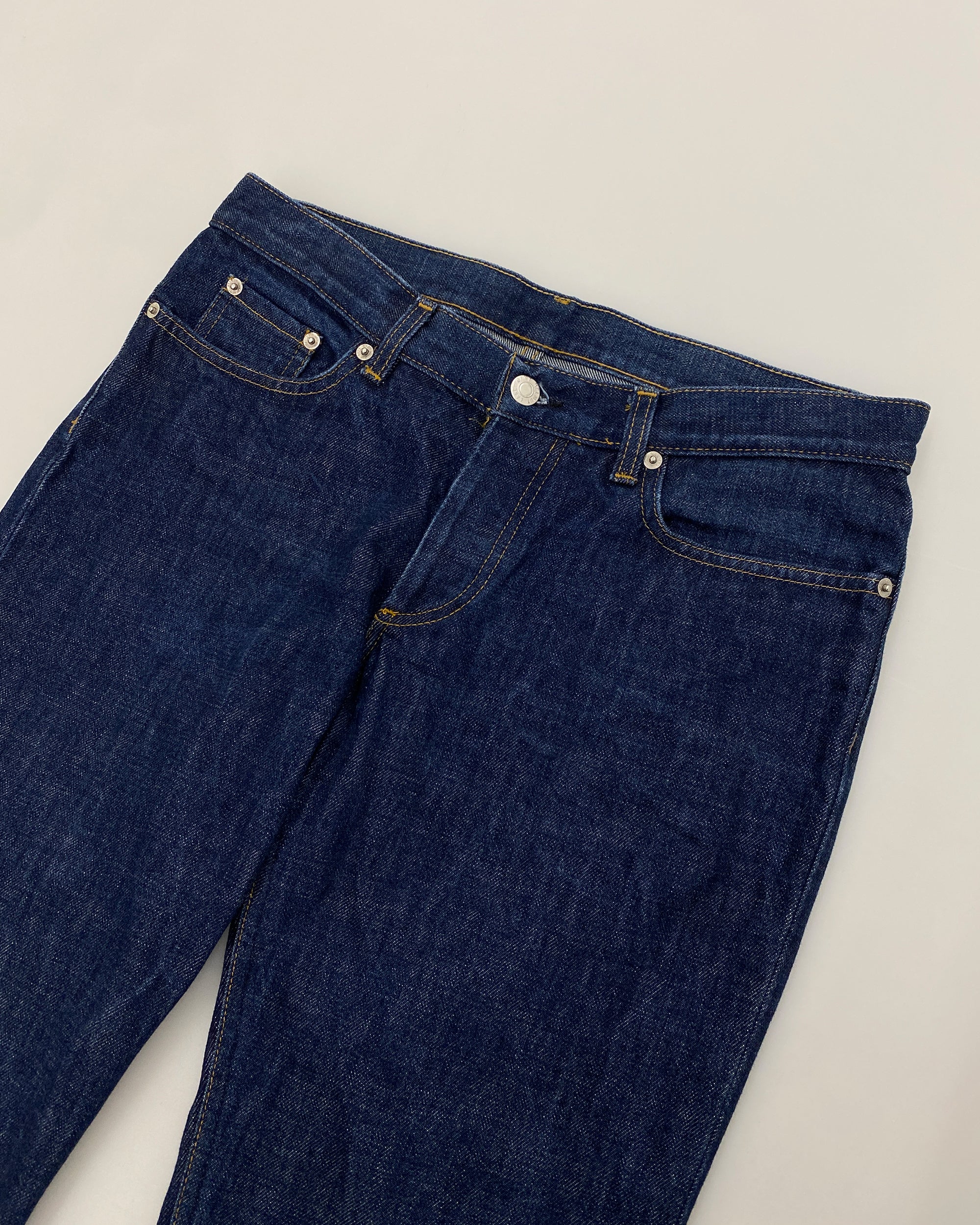 Helmut Lang 2000s Low Waist Boot Cut Contour Fit Classic Denim