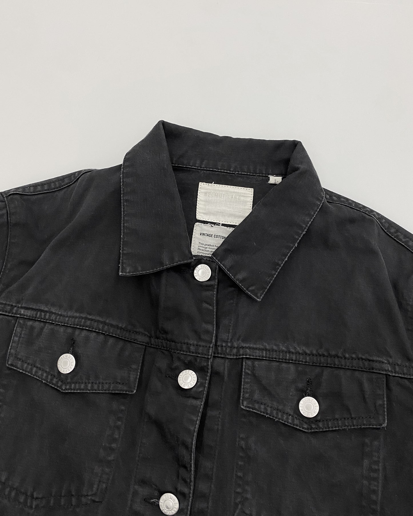 Helmut Lang 2000s Vintage Cotton Denim Jacket Black