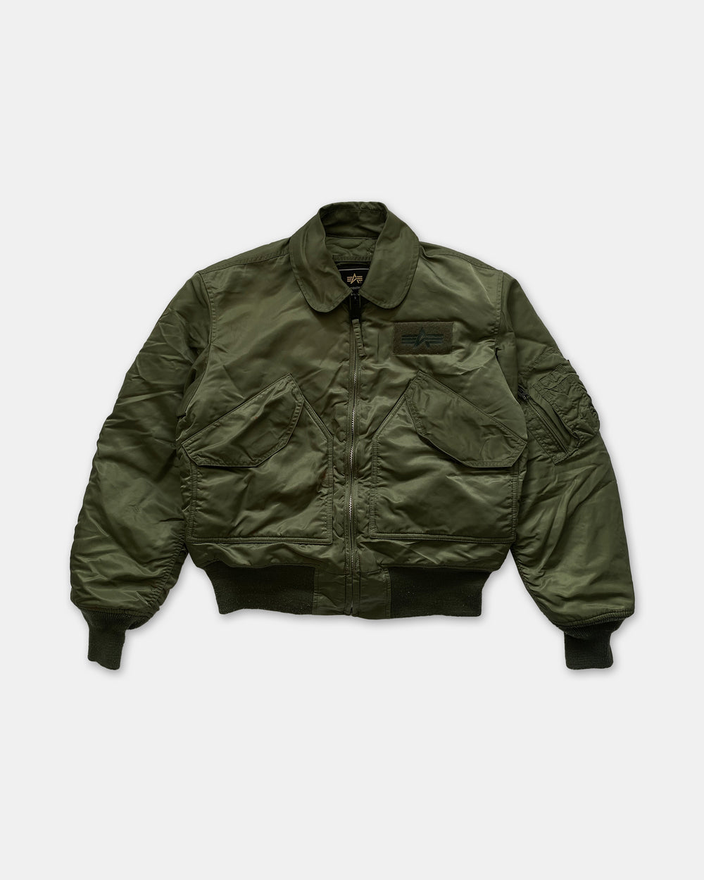 Alpha Industries 2000er CWU 45 P Bomberjacke Grün 