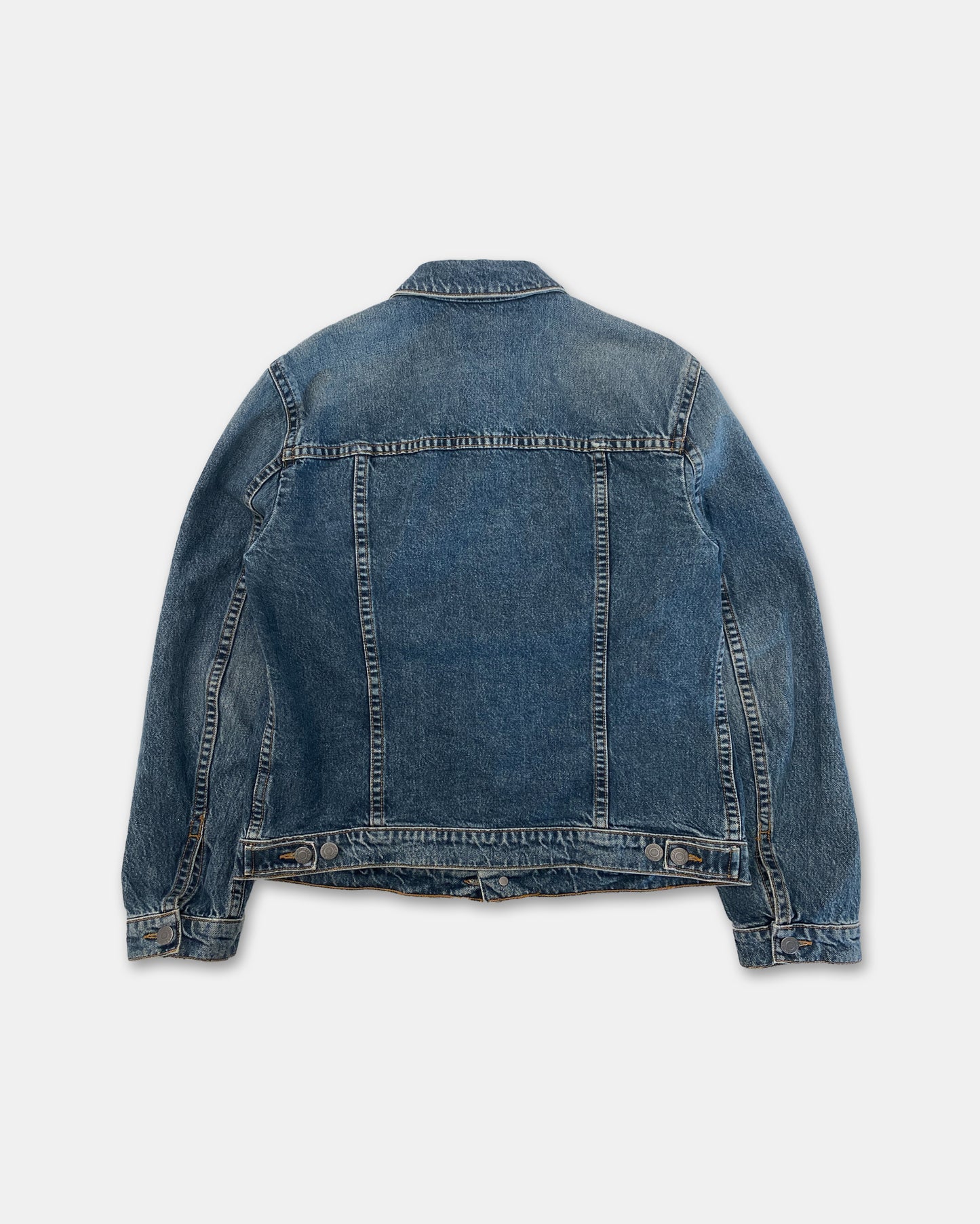 Helmut Lang 2010s Pushbutton Denim Jacket Blue