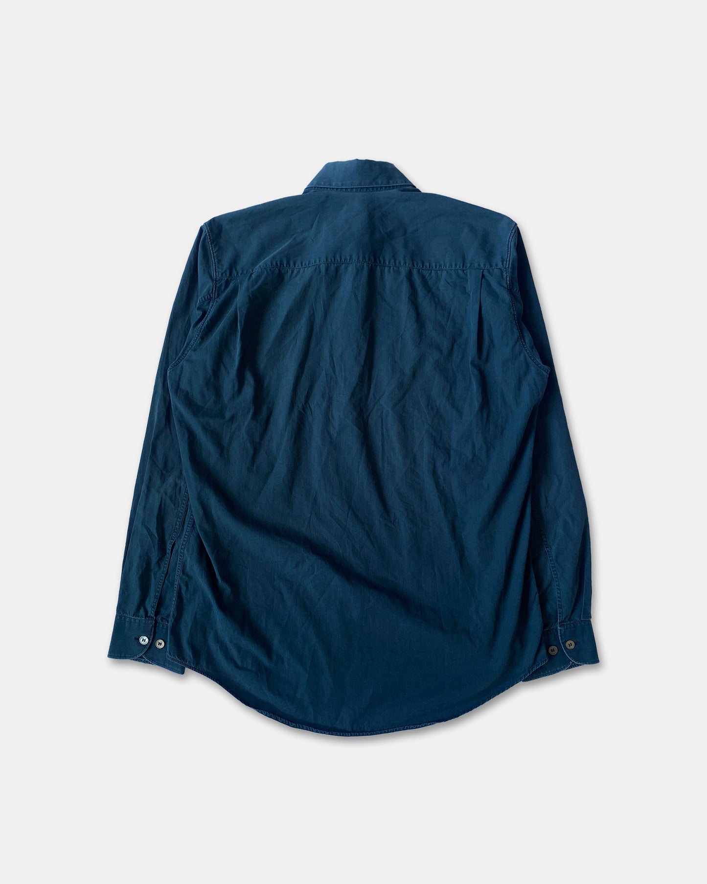 Helmut Lang 1990s Chest Pocket Classic Shirt Navy