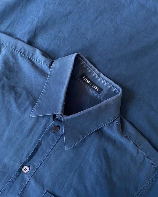 Helmut Lang 1990s Chest Pocket Classic Shirt Navy