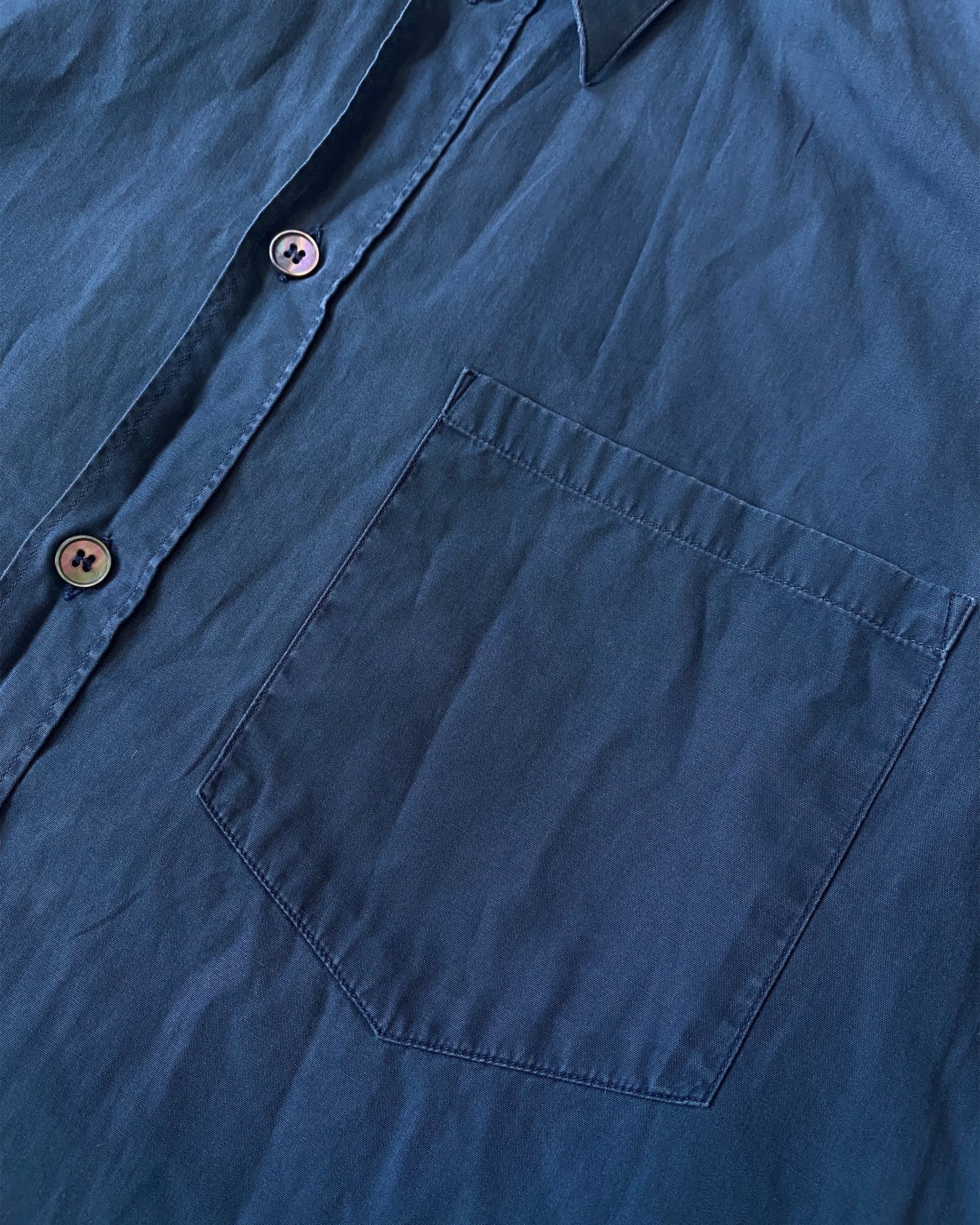 Helmut Lang 1990s Chest Pocket Classic Shirt Navy