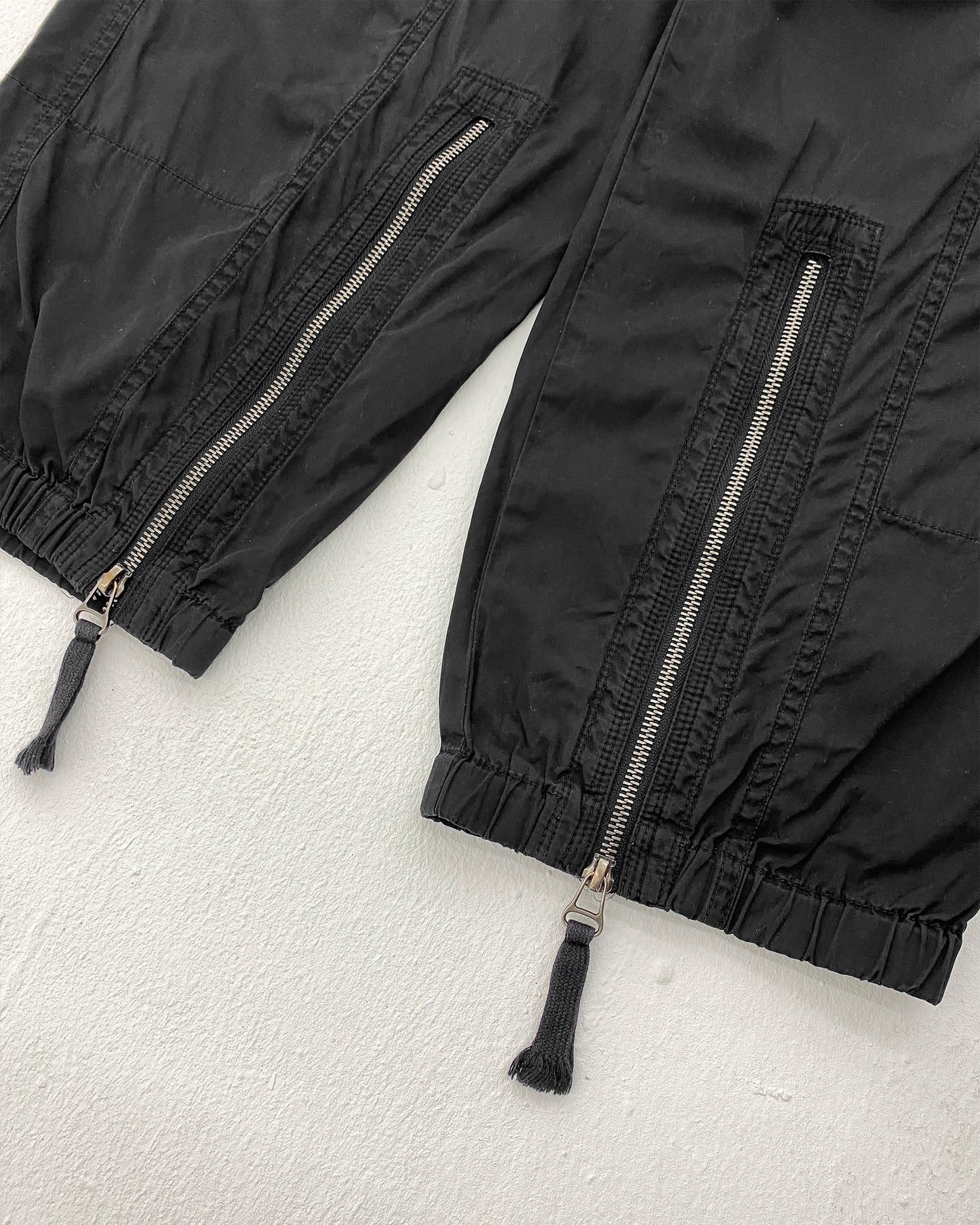 Helmut Lang 2010s Bondage Zip Pants Black