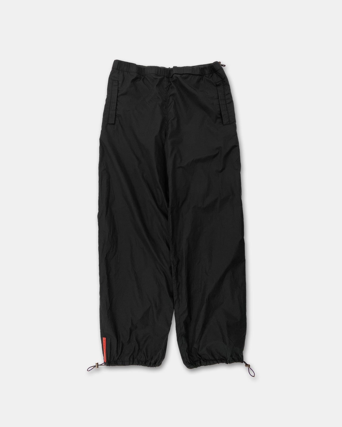 Prada SS1999 Nylon Track Pants Black