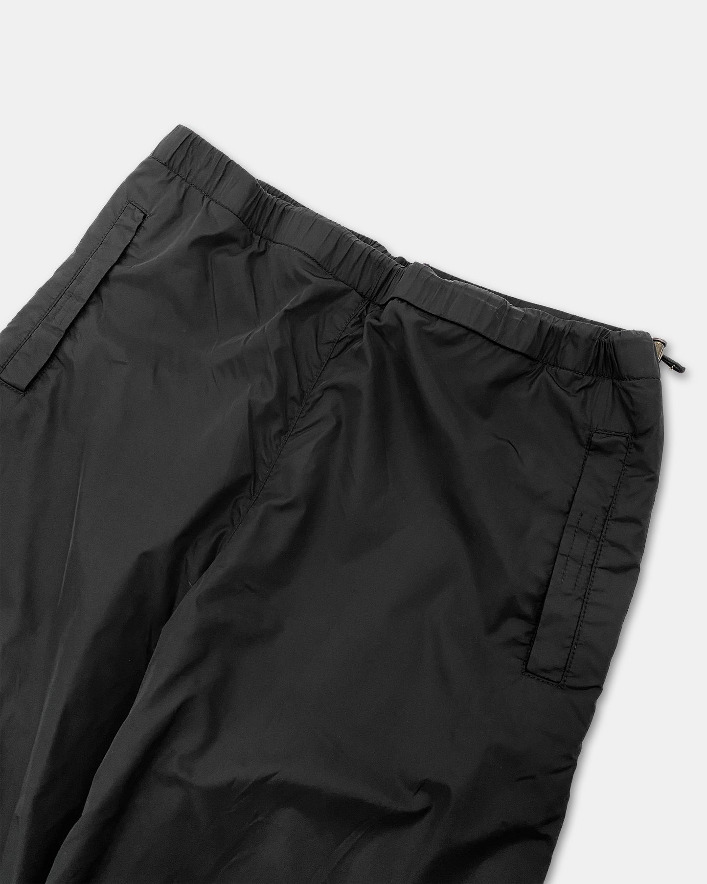 Prada SS1999 Nylon Track Pants Black