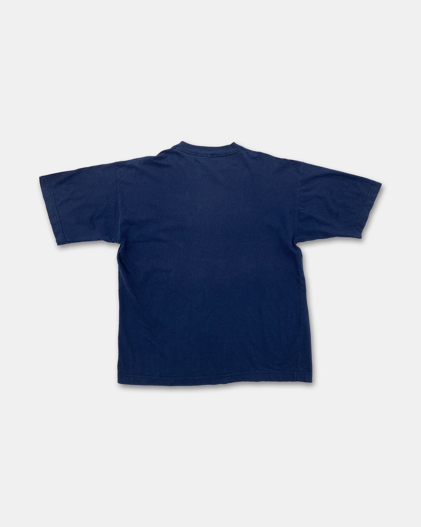 Vintage 1990er Indigo T-Shirt Marine 