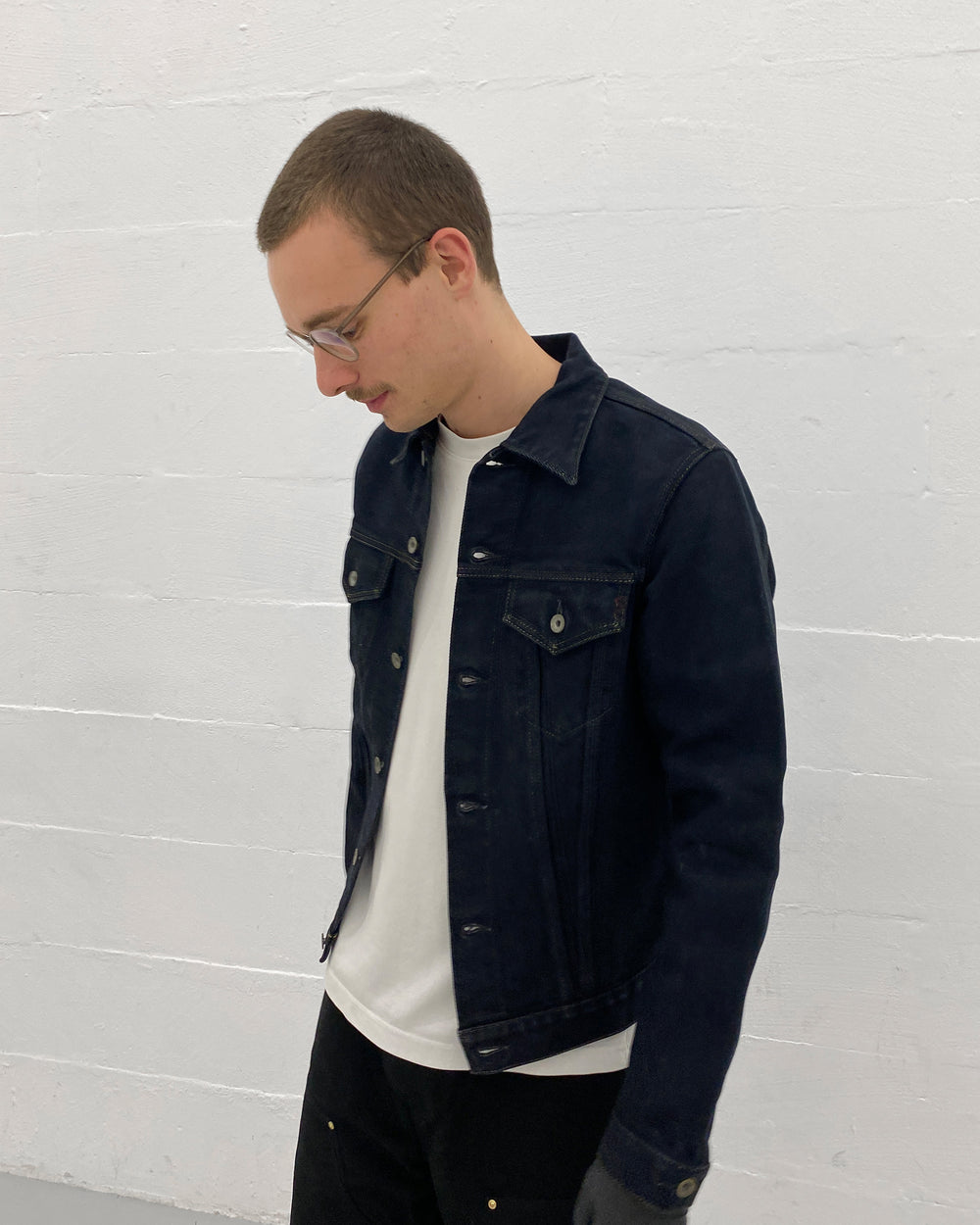 Iron Heart 2000s Type Heavyweight Selvedge Denim Jacket Dark