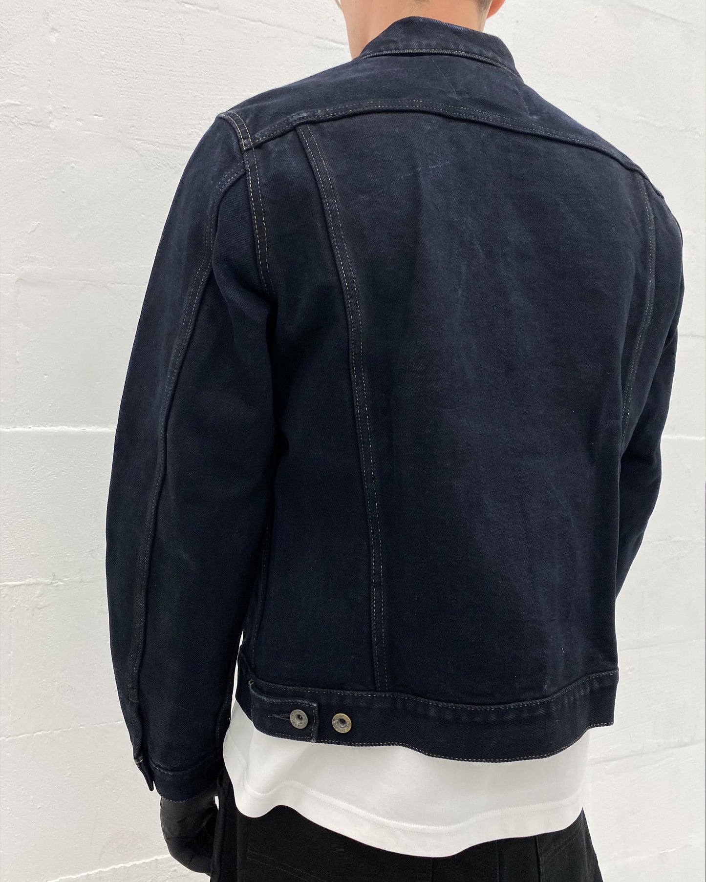 Iron Heart 2000s Type 3 Heavyweight Denim Jacket Dark Blue