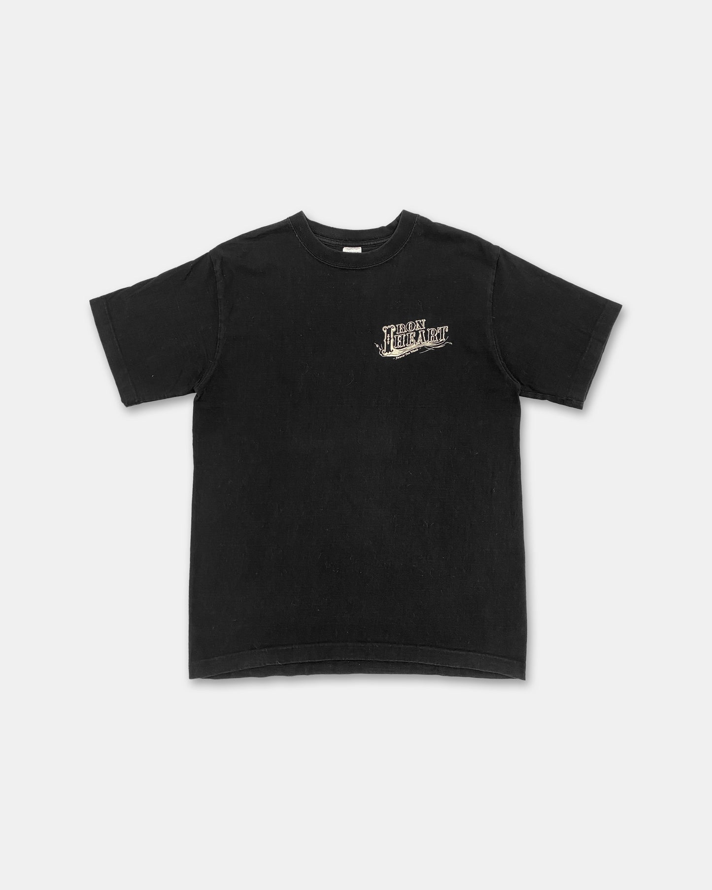 Iron Heart 2000s Logo T-Shirt Black