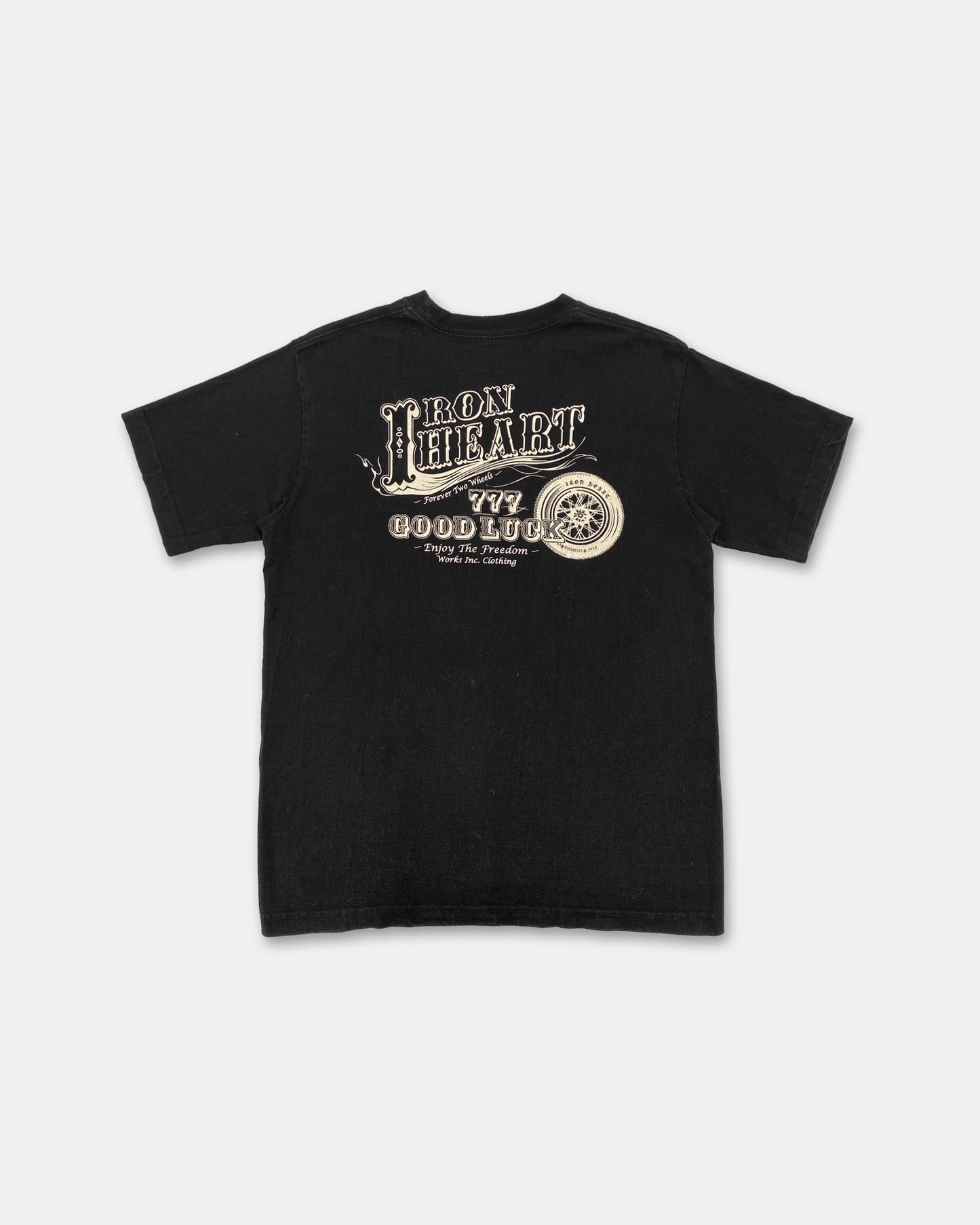 Iron Heart 2000s Logo T-Shirt Black