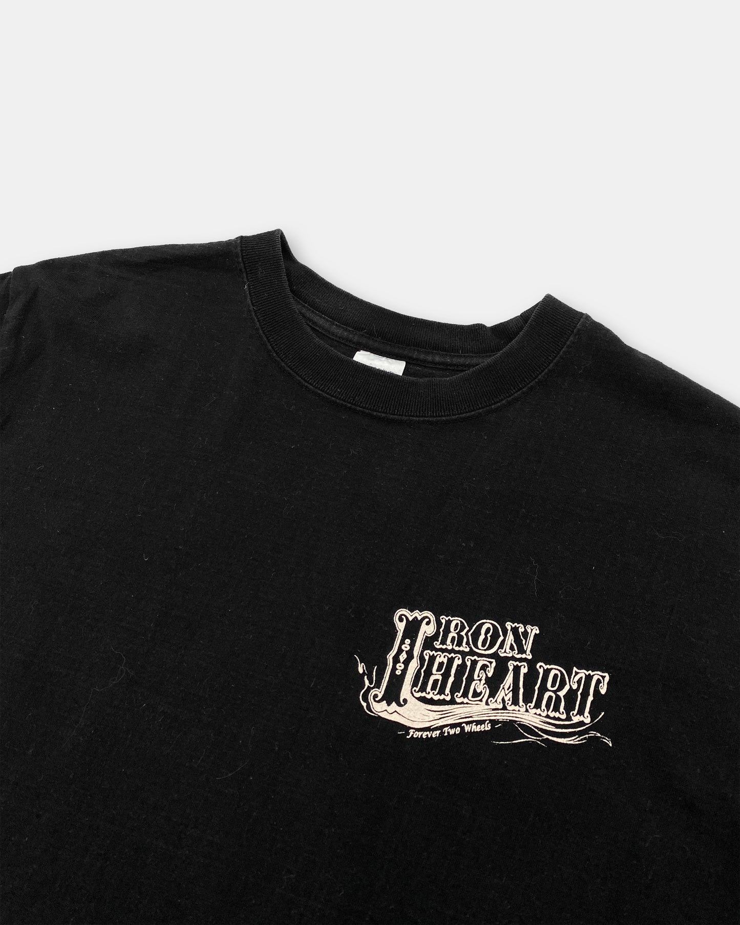 Iron Heart 2000s Logo T-Shirt Black