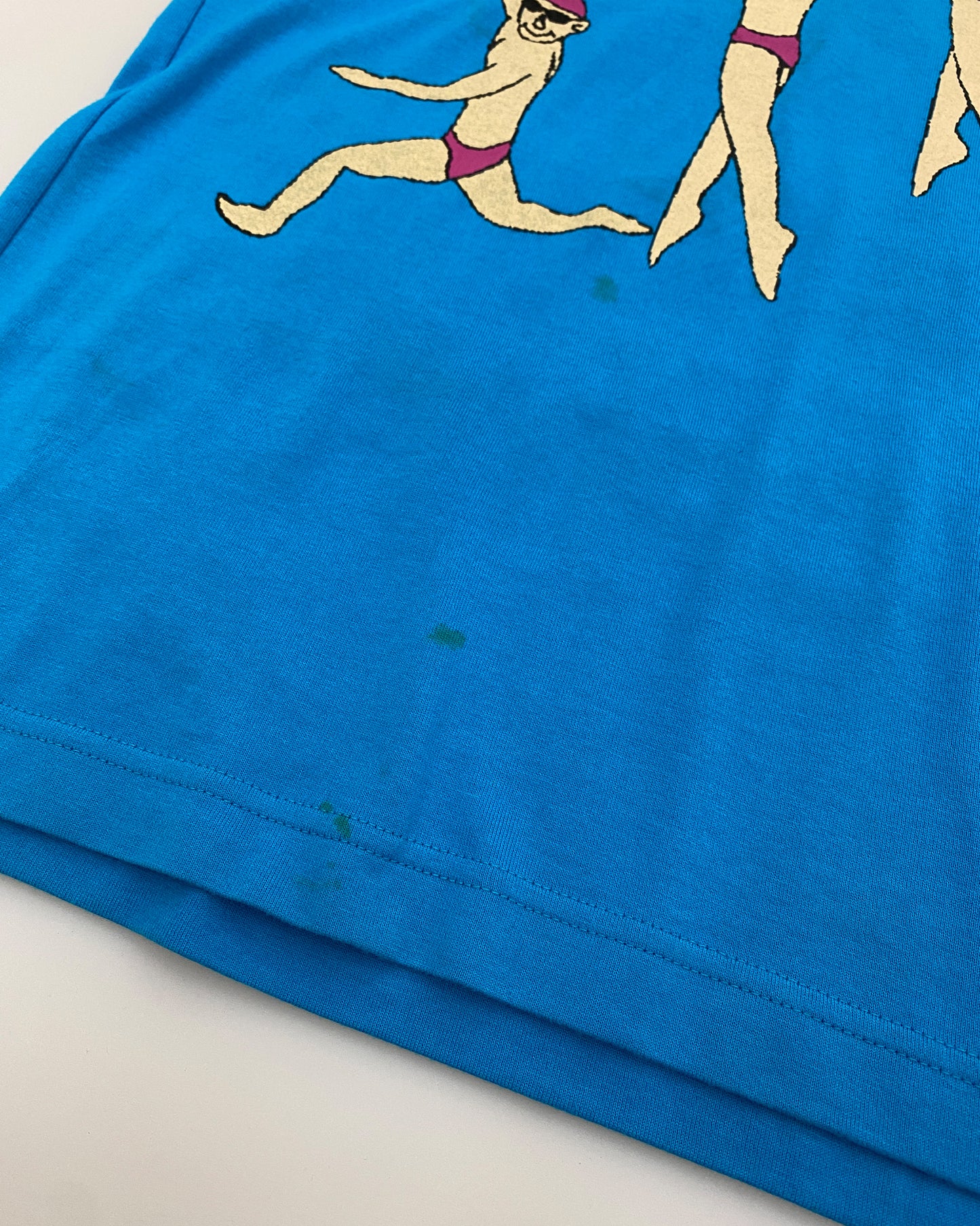 Issey Miyake AW1995 Schwimmer-T-Shirt Cyan 