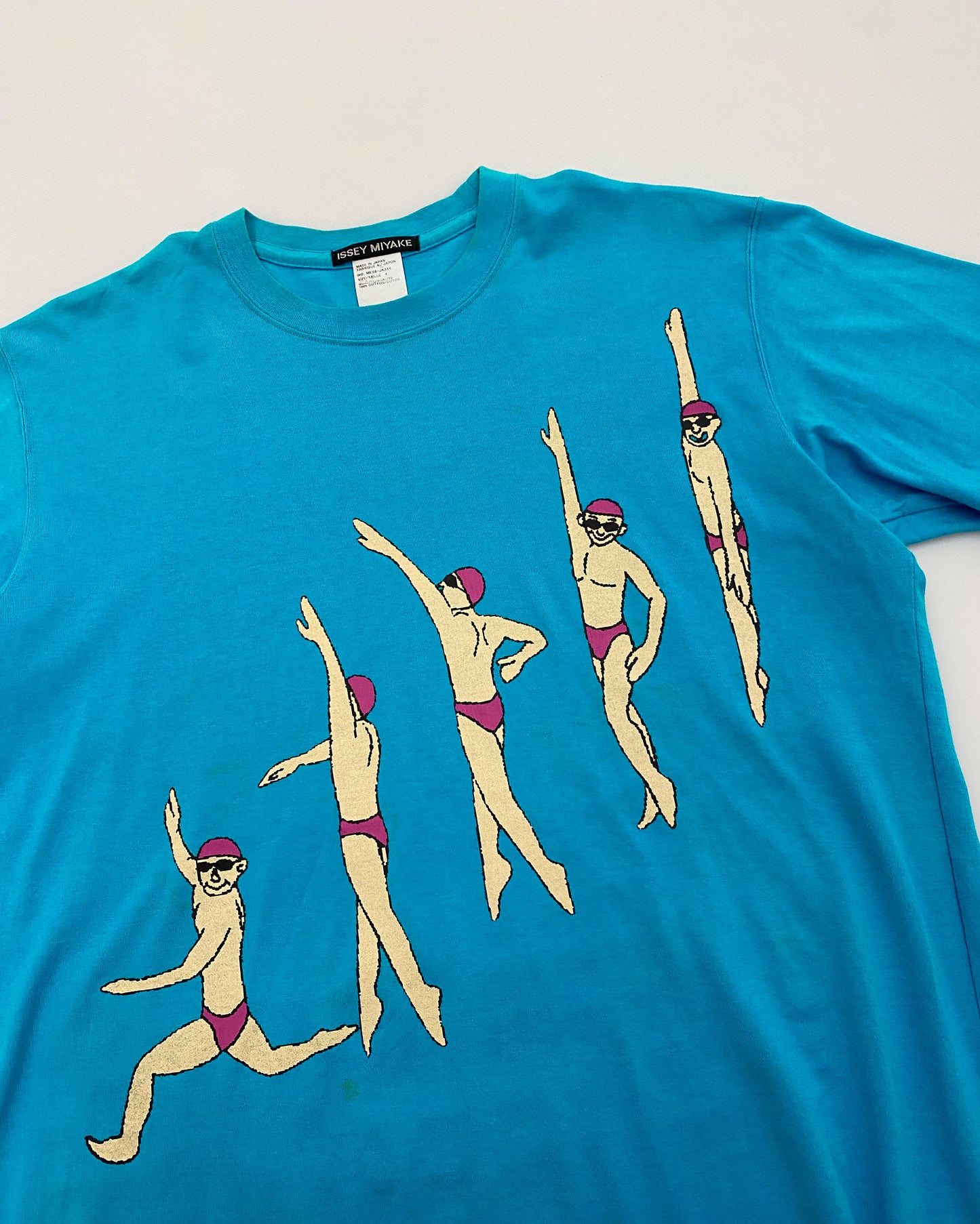 Issey Miyake AW1995 Swimmer T-Shirt Cyan