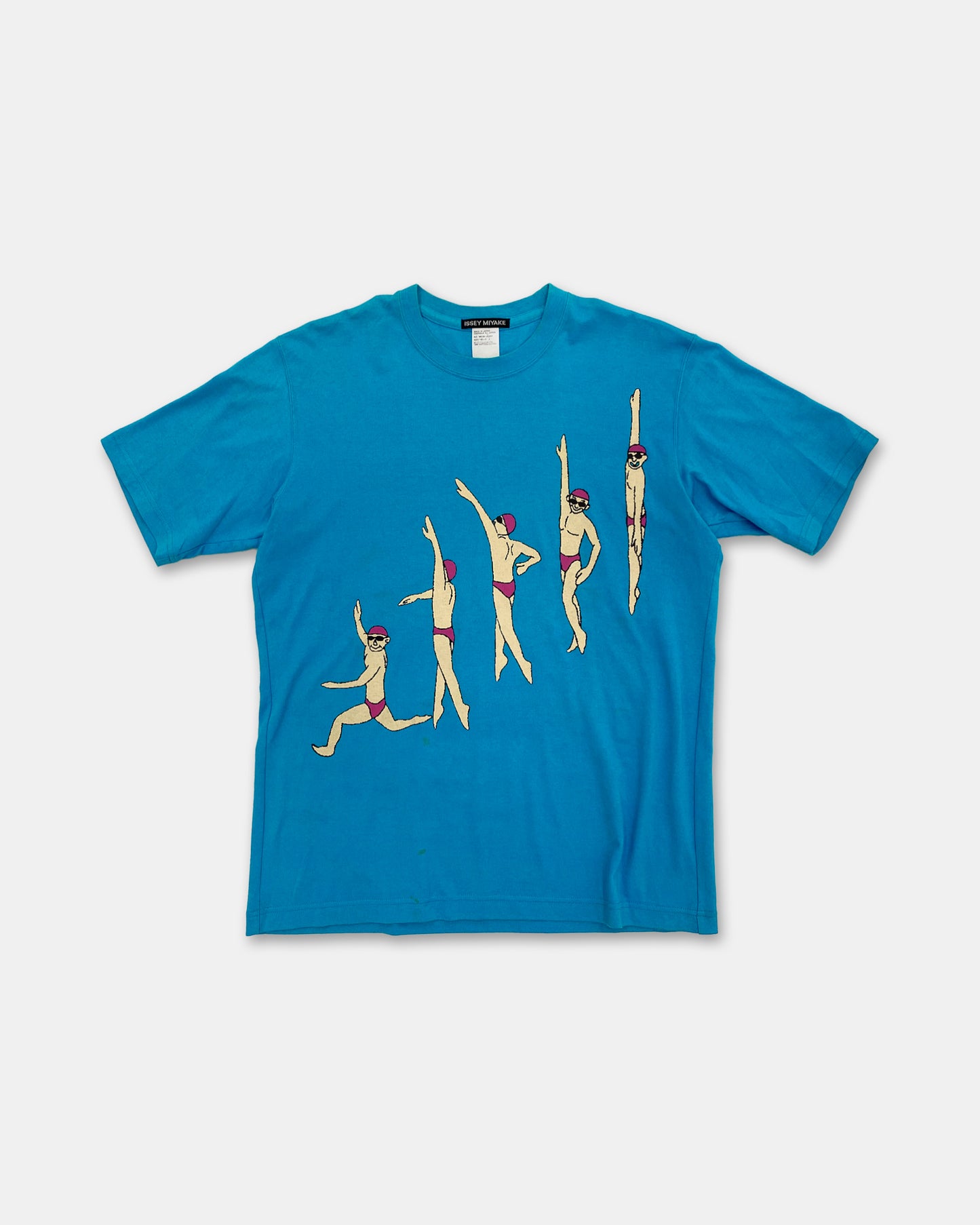 Issey Miyake AW1995 Swimmer T-Shirt Cyan