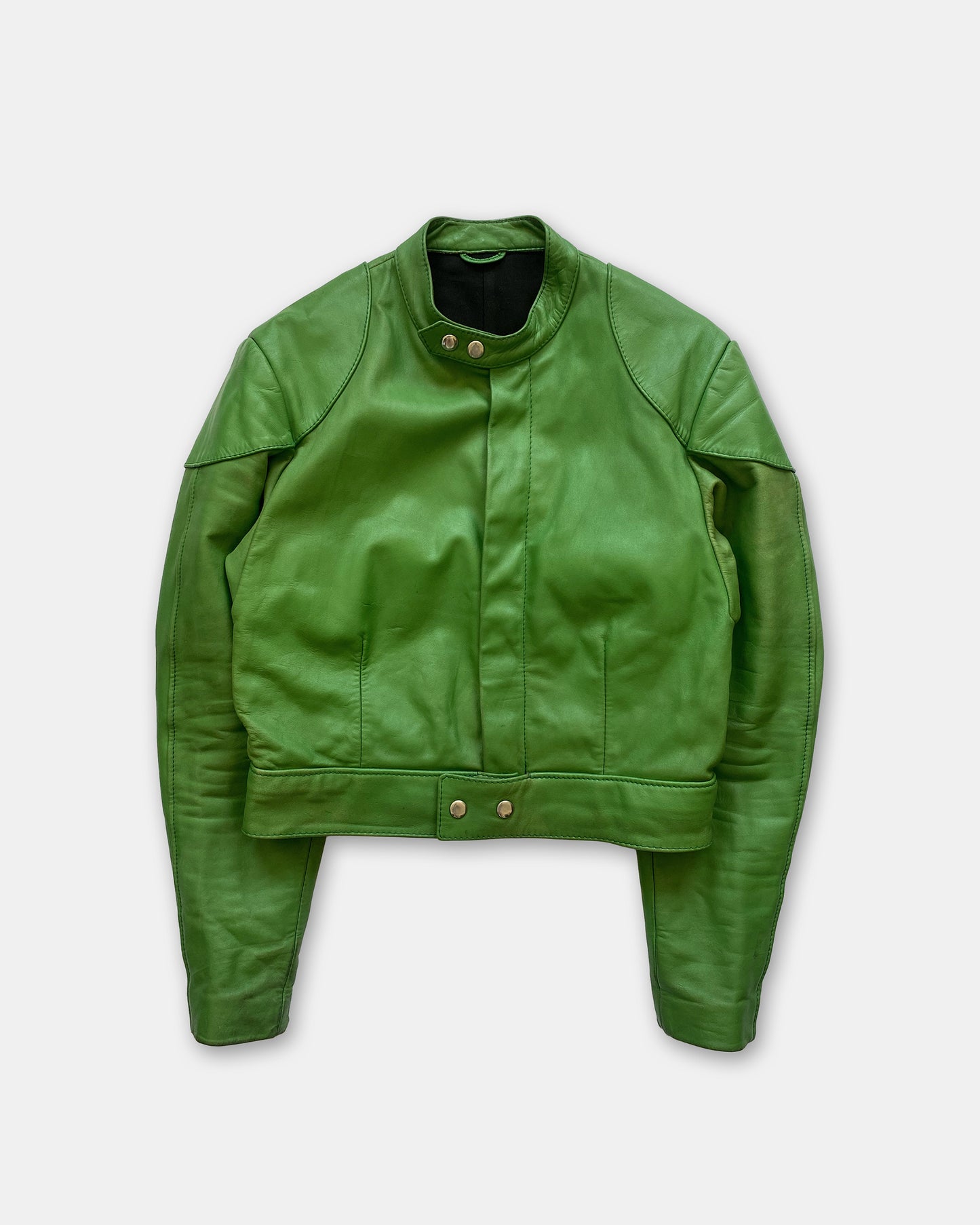 Erdmann-Lederbekleidung 1980s Leatherjacket Green