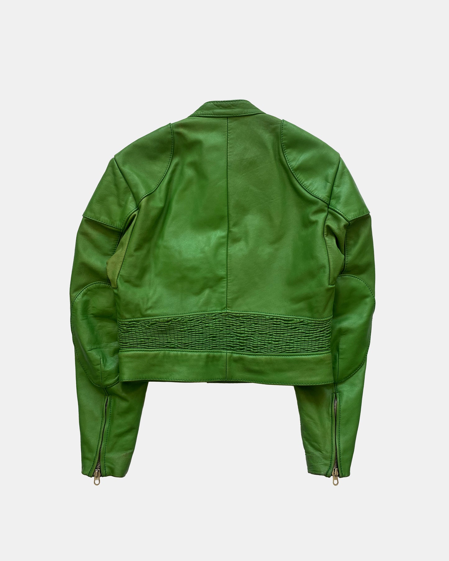 Erdmann-Lederbekleidung 1980s Leatherjacket Green