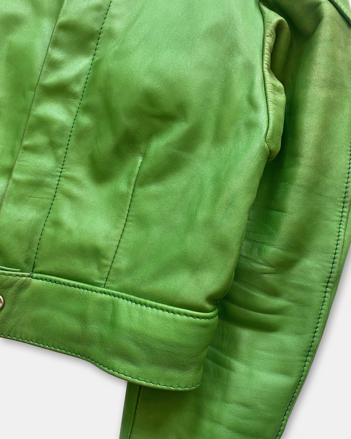 Erdmann-Lederbekleidung 1980s Leatherjacket Green