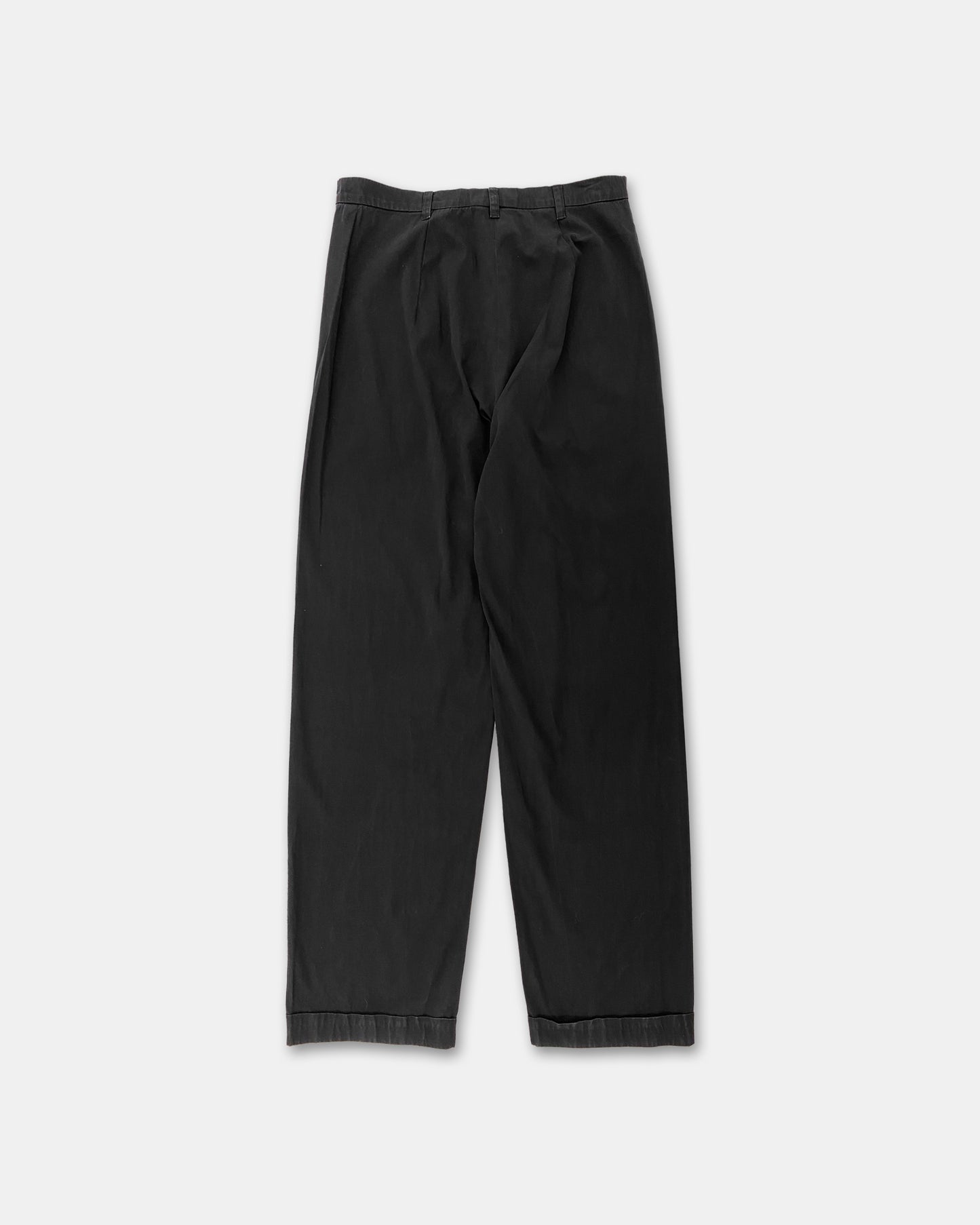 Jil Sander 1990s Cotton Pants Black