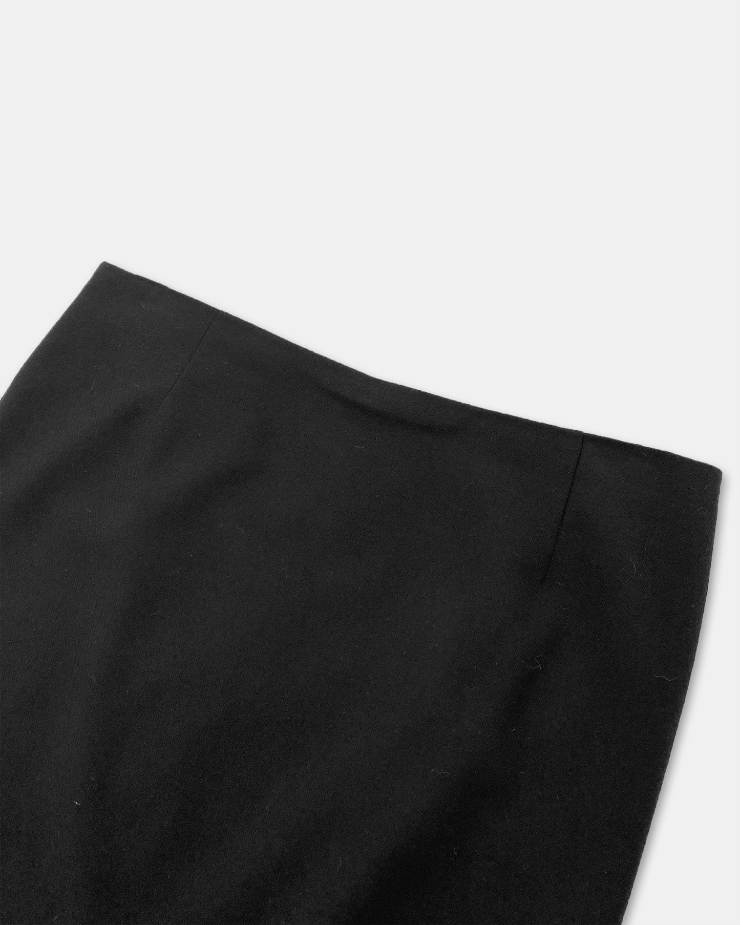 Jil Sander 1990s Wool Skirt Black