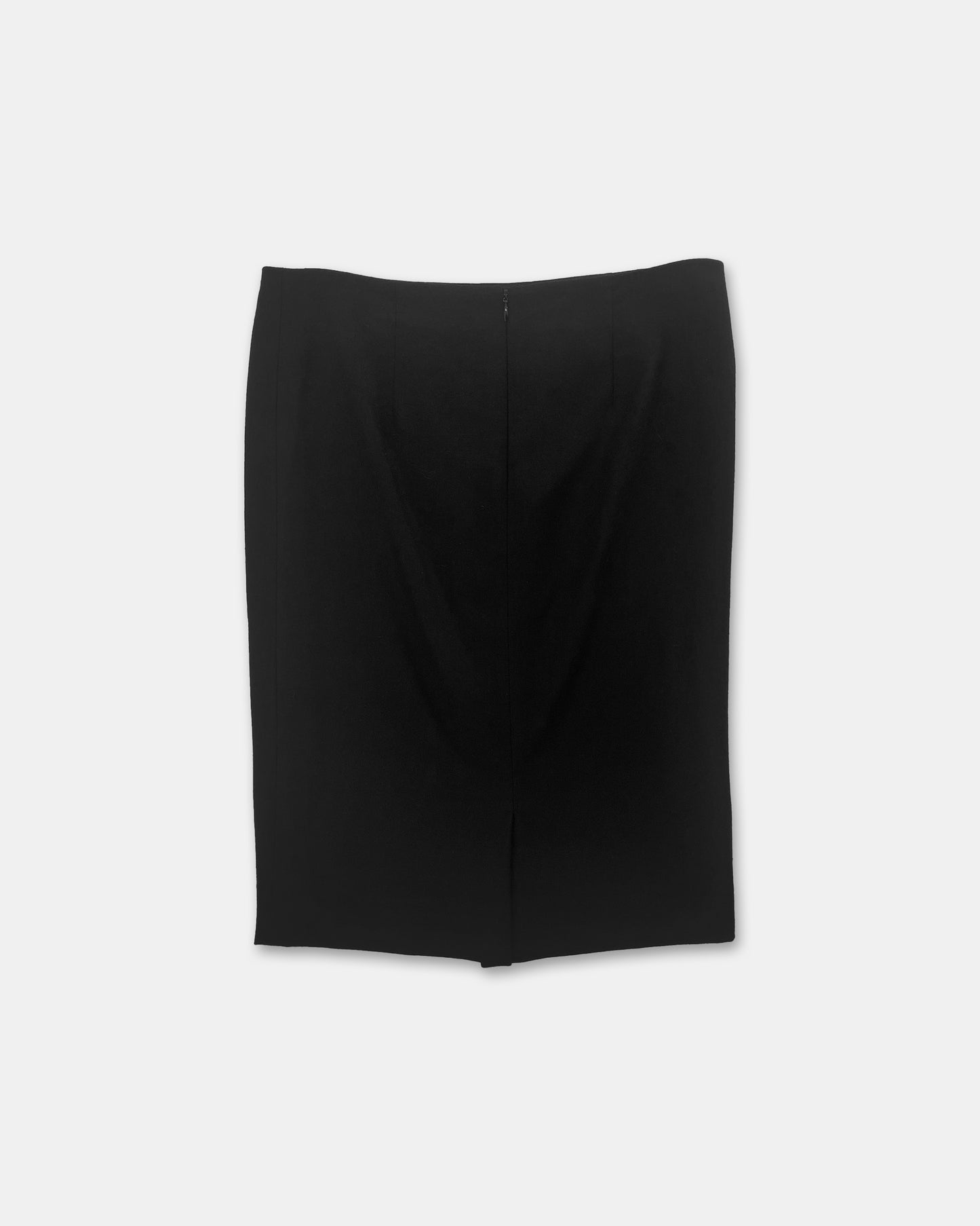 Jil Sander 1990s Wool Skirt Black