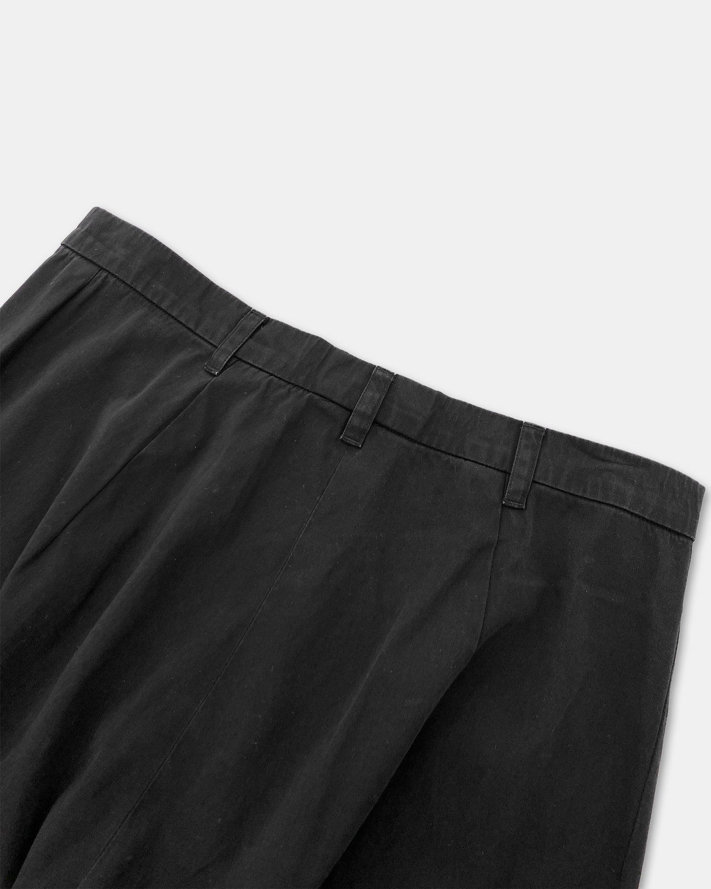 Jil Sander 1990s Cotton Pants Black